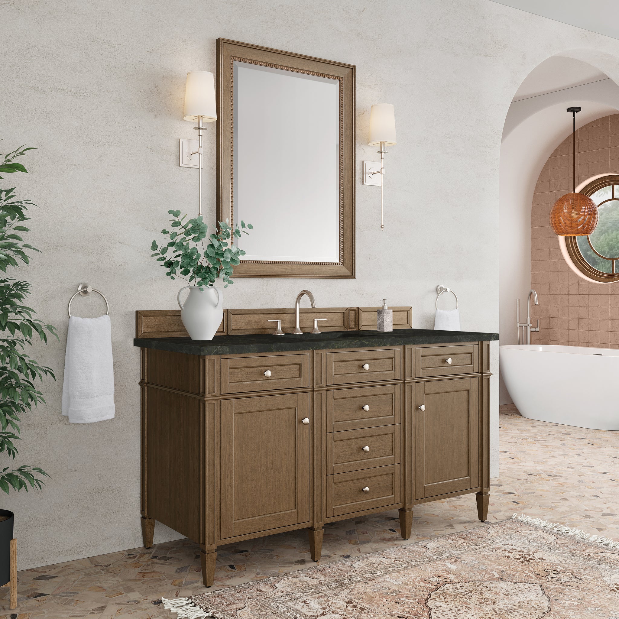 James Martin Brittany 60" Single Bathroom Vanity, Saddle Brown, view 32