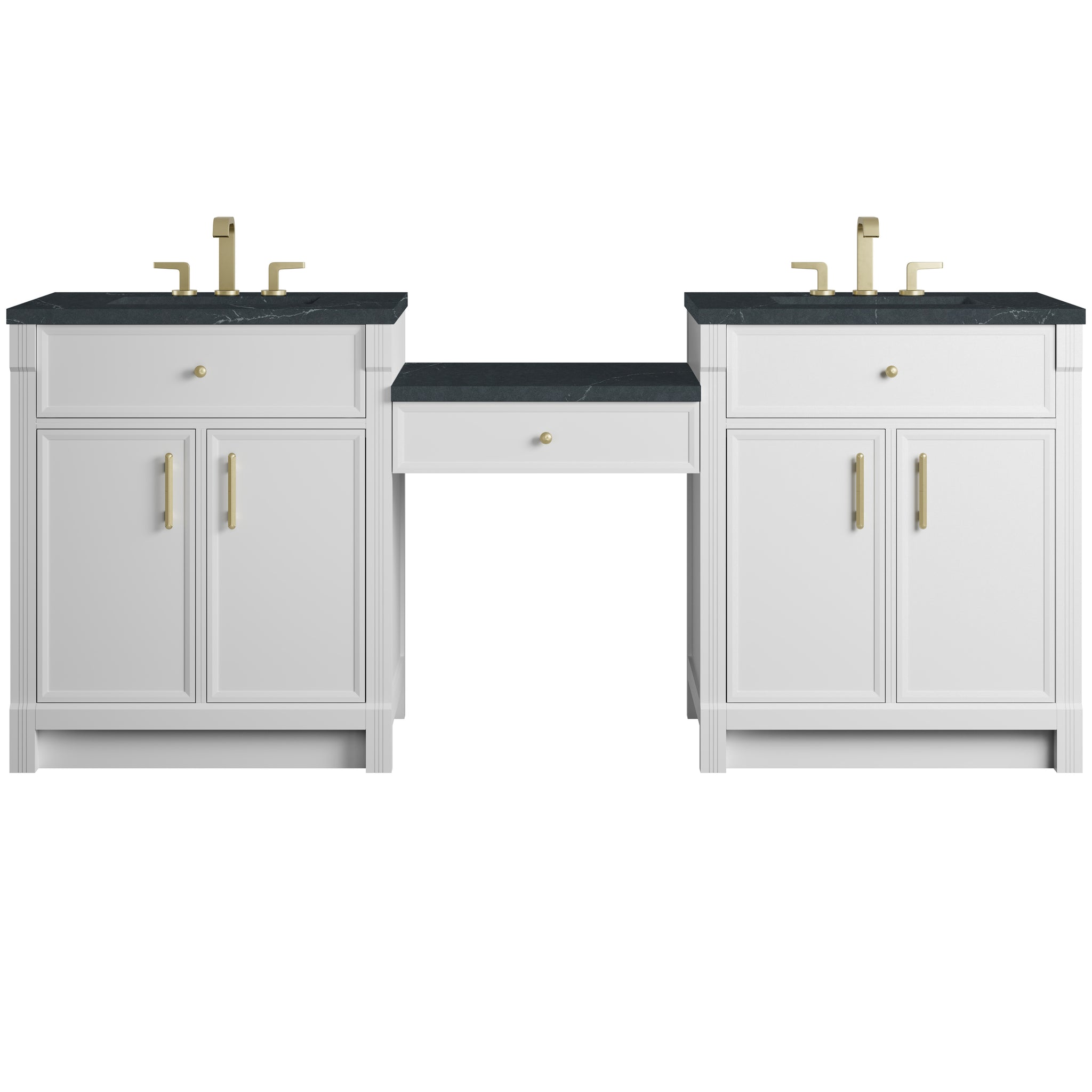 James Martin Bellshire 84" Double Bathroom Vanity, Bright White, view 25