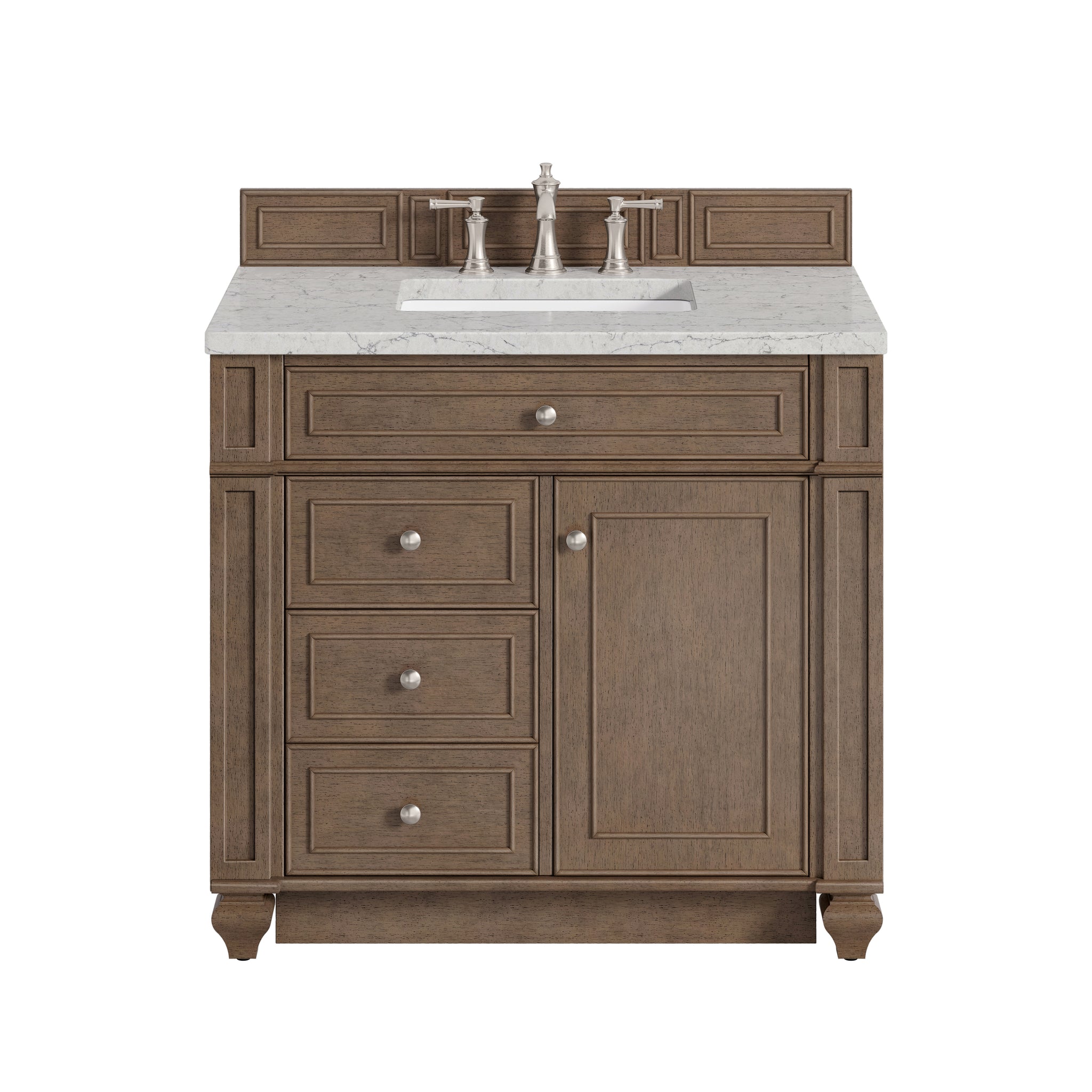 James Martin Bristol 36" Single Bathroom Vanity, Whitewashed Walnut, view 35