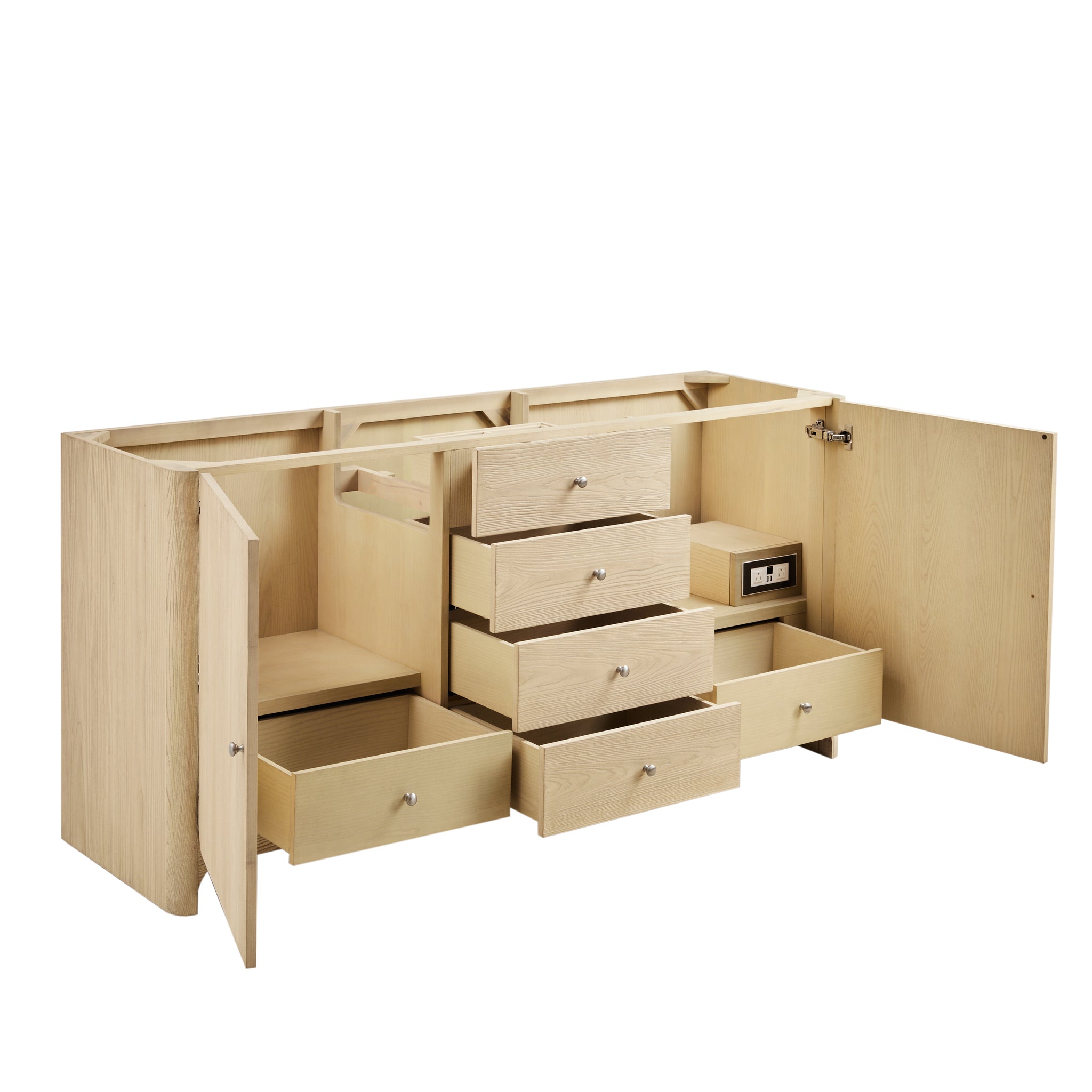 James Martin Gracyn 72" Double Bathroom Vanity, Coastal Driftwood, view 10