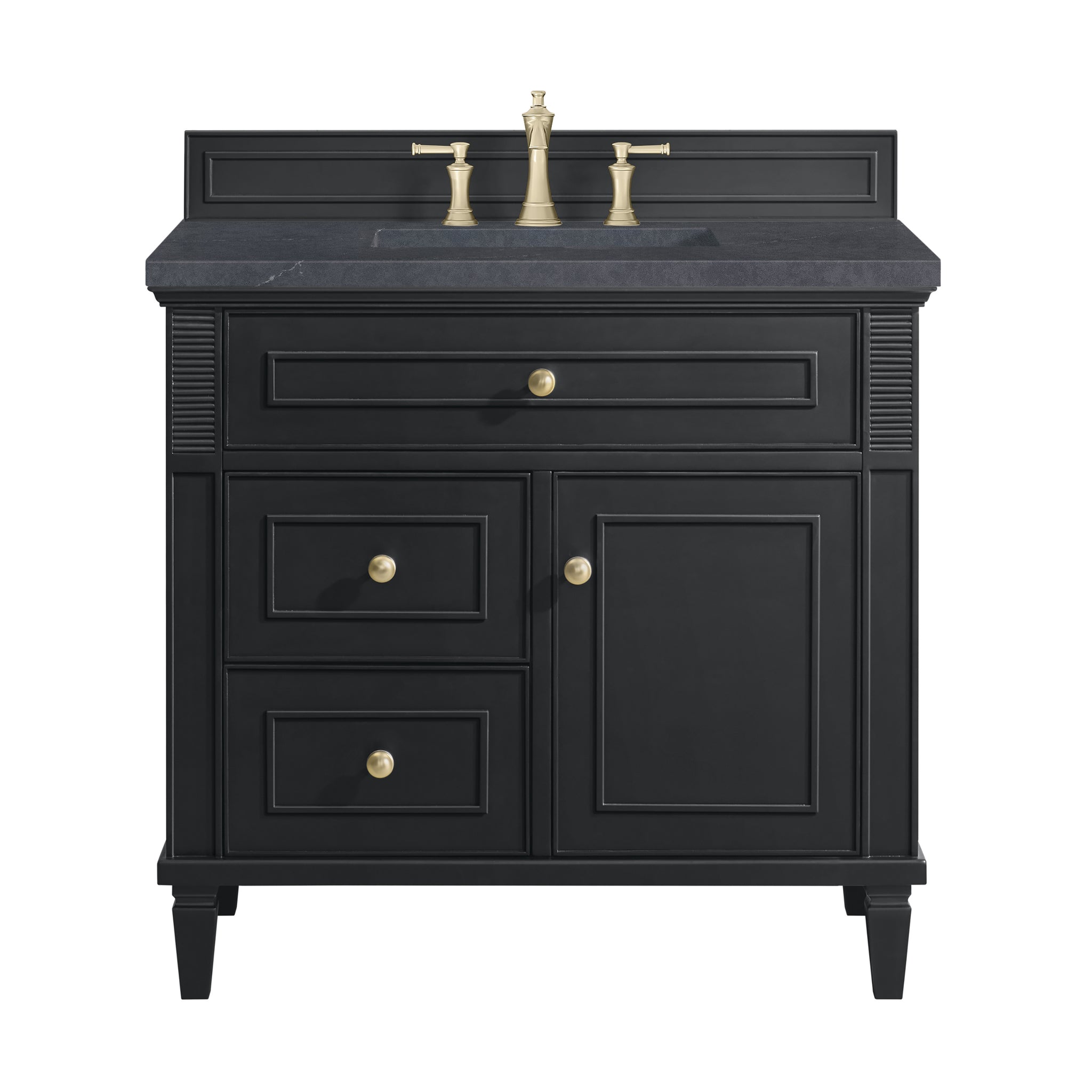 James Martin Lorelai 36" Single Bathroom Vanity, Black Onyx, view 39