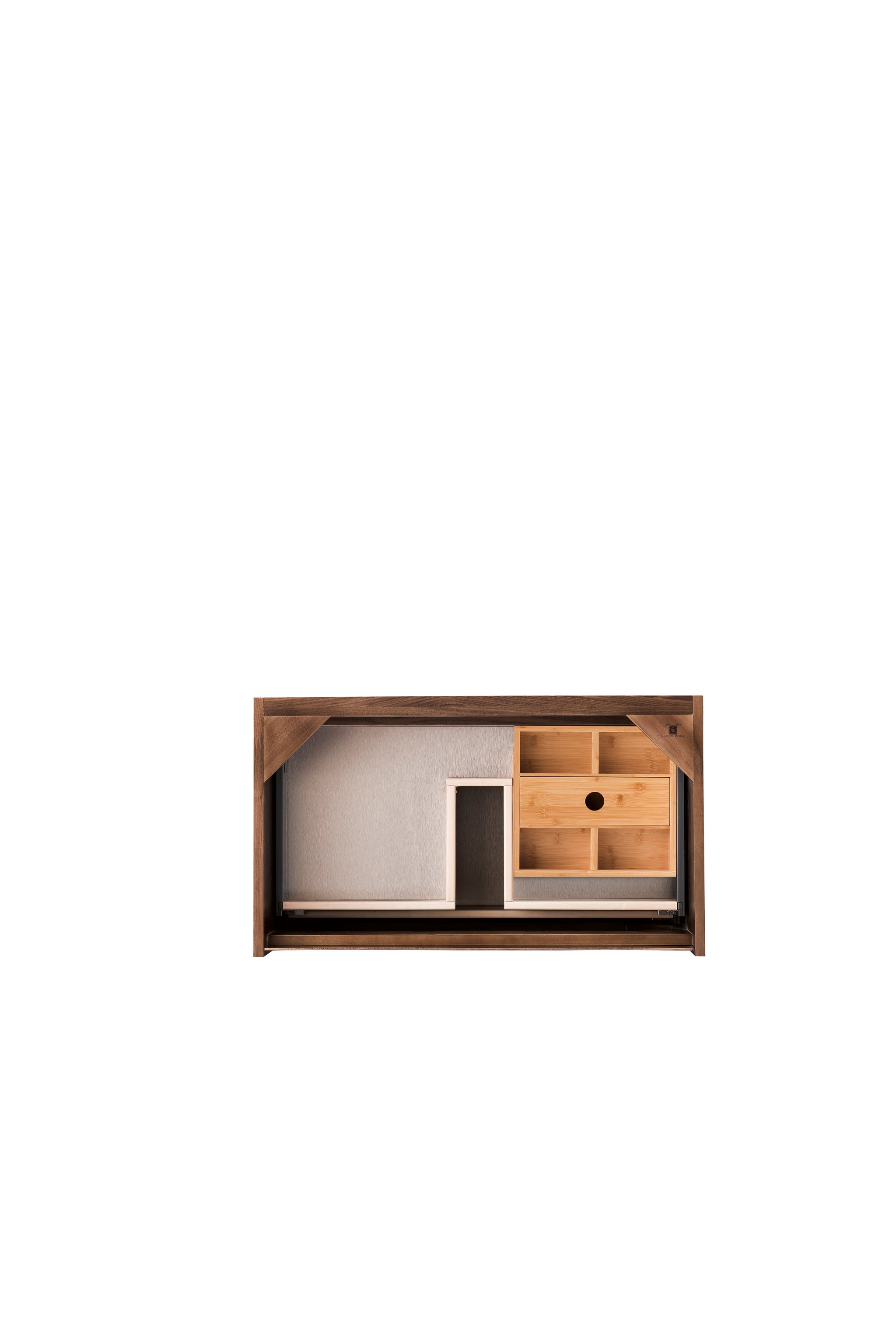 James Martin Mantova 31.5" Single Bathroom Vanity, Mid-Century Walnut, view 3