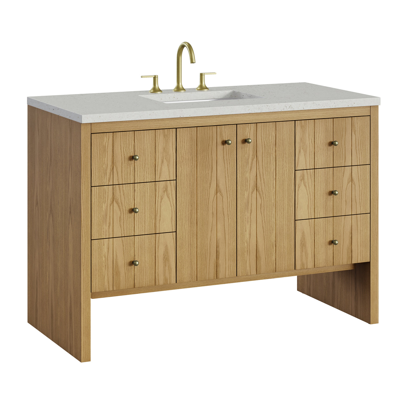 James Martin Hudson 48" Single Bathroom Vanity, Light Natural Oak, view 40