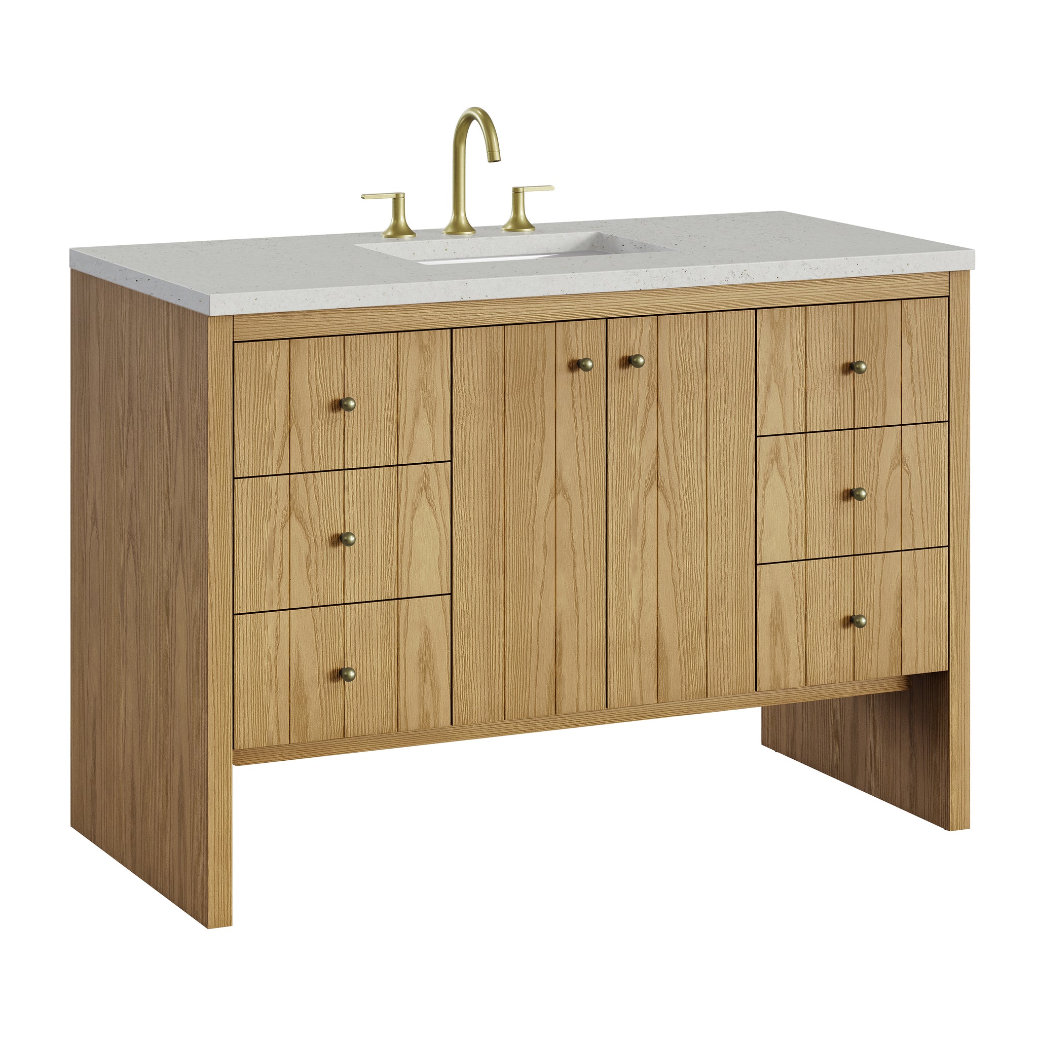 James Martin Hudson 48" Single Bathroom Vanity, Light Natural Oak, view 40