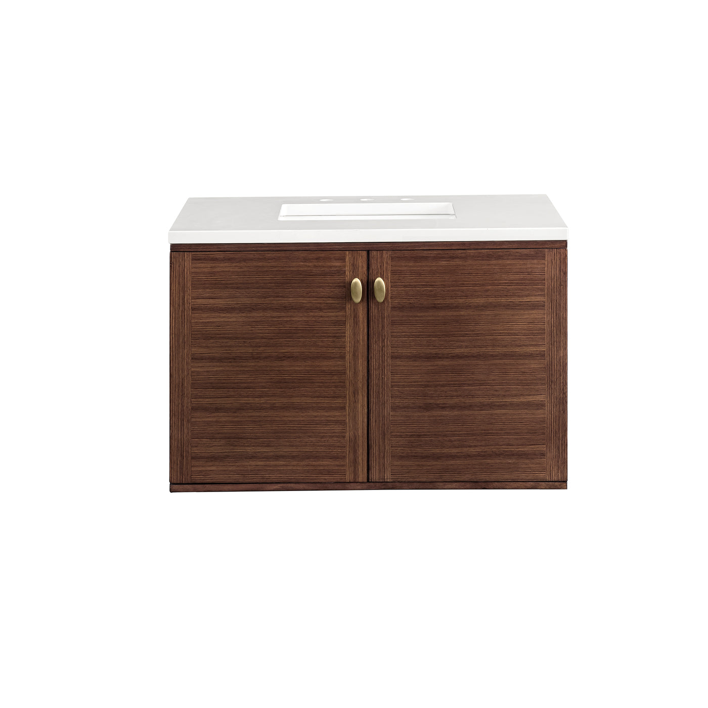 James Martin Amberly 36" Dual Mount Single Bathroom Vanity, Mid-Century Walnut, view 38