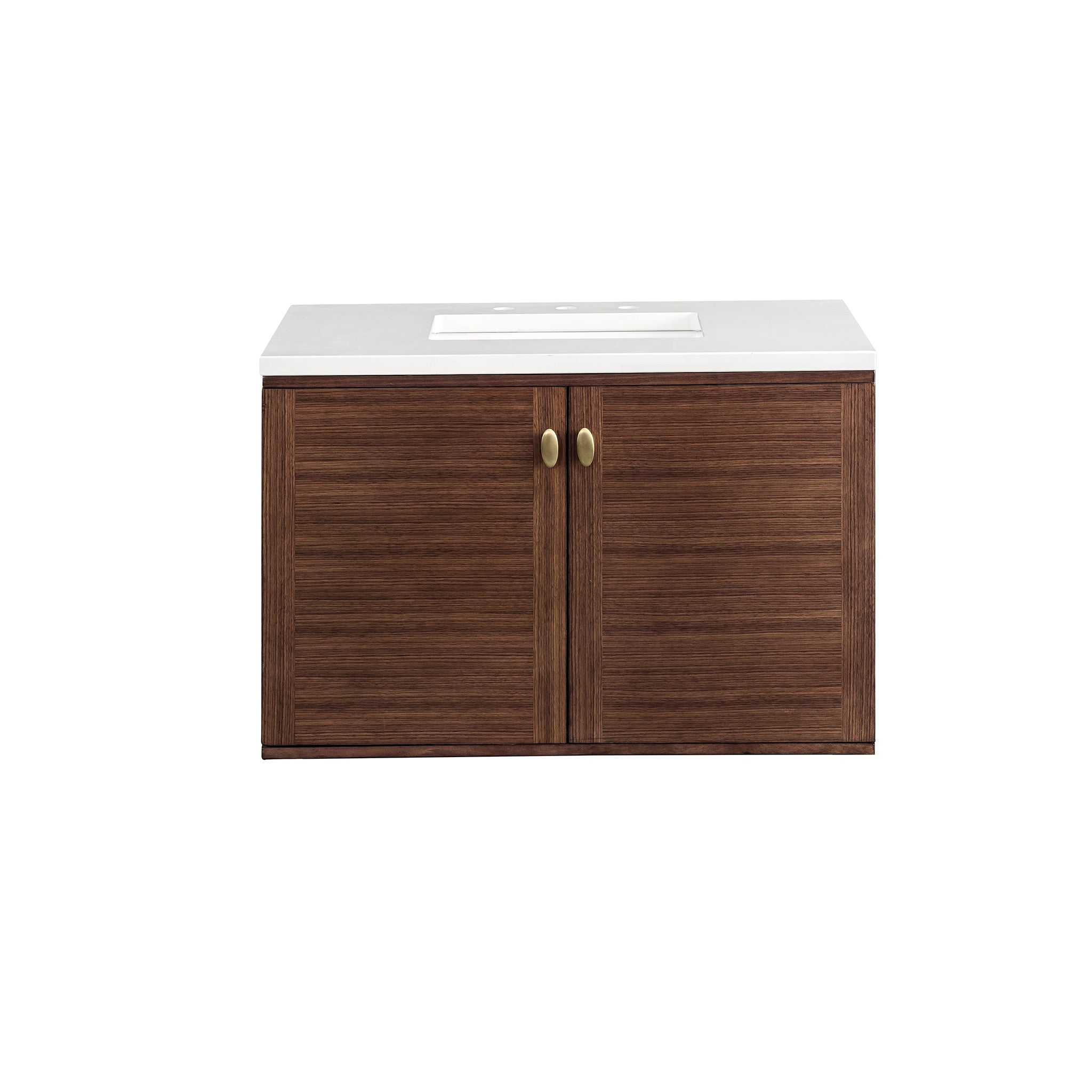 James Martin Amberly 36" Dual Mount Single Bathroom Vanity, Mid-Century Walnut, view 38
