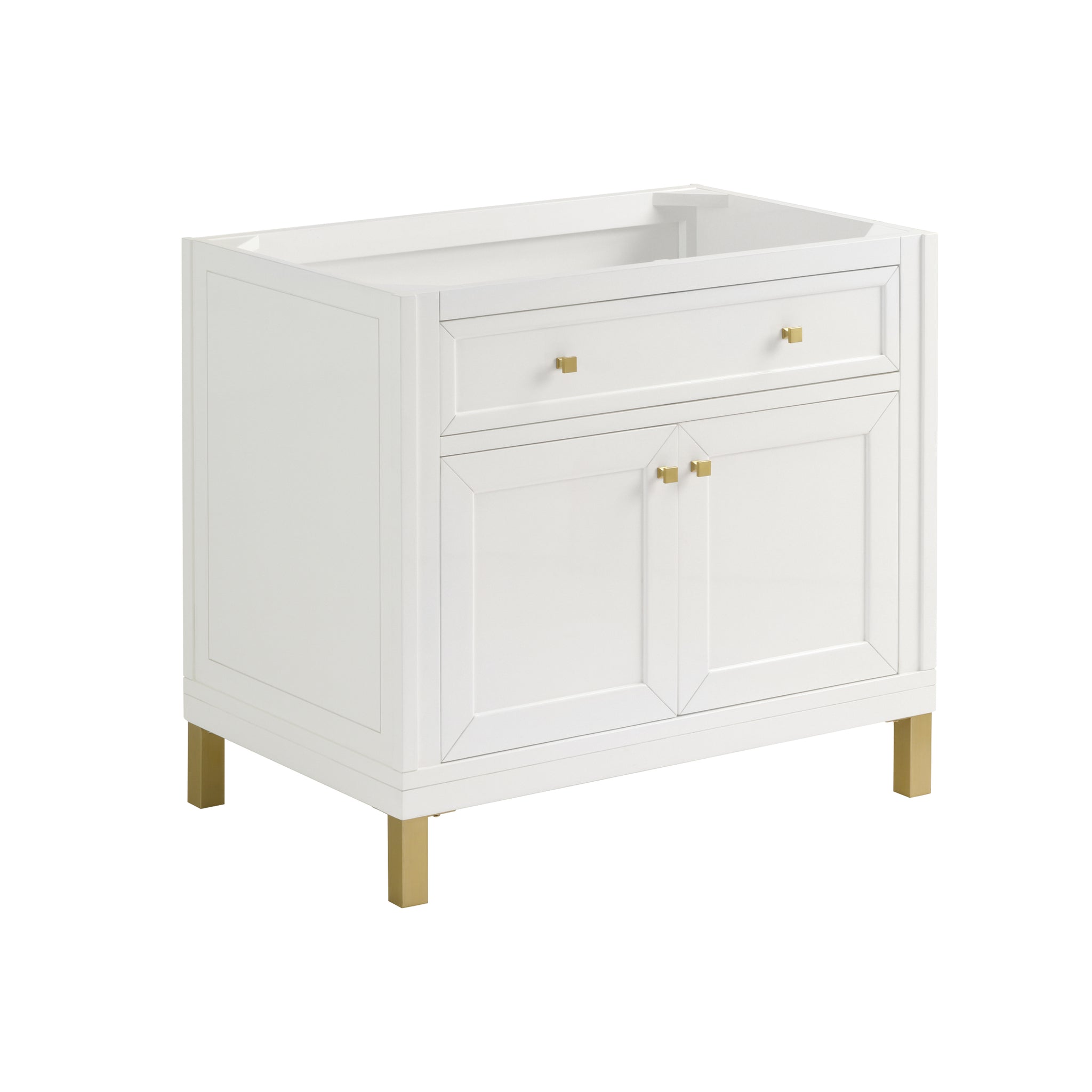 James Martin Chicago 36" Single Bathroom Vanity, Glossy White, view 13