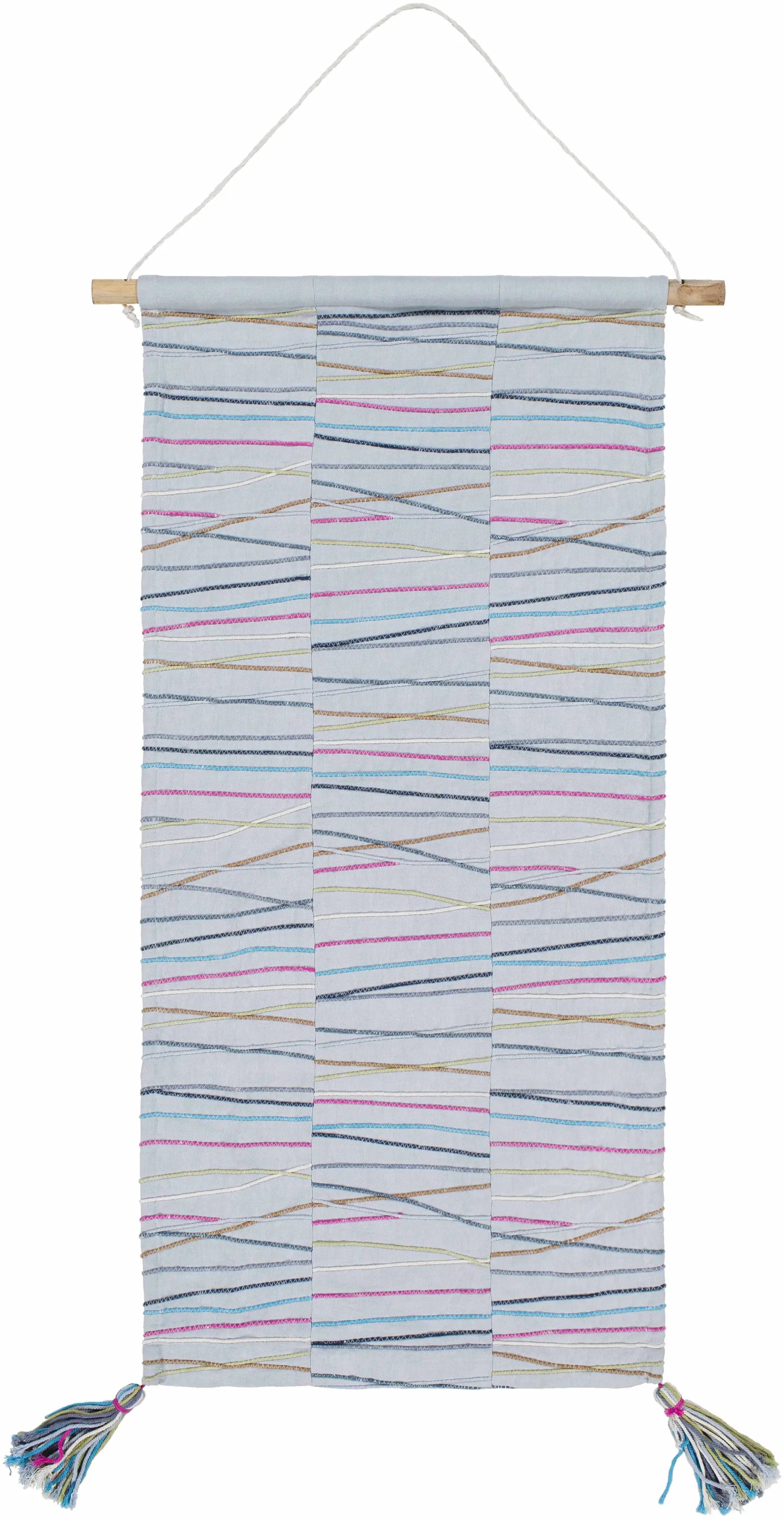 Verden Striped Multicolor Wall Hanging - Clearance by Boutique Rugs
