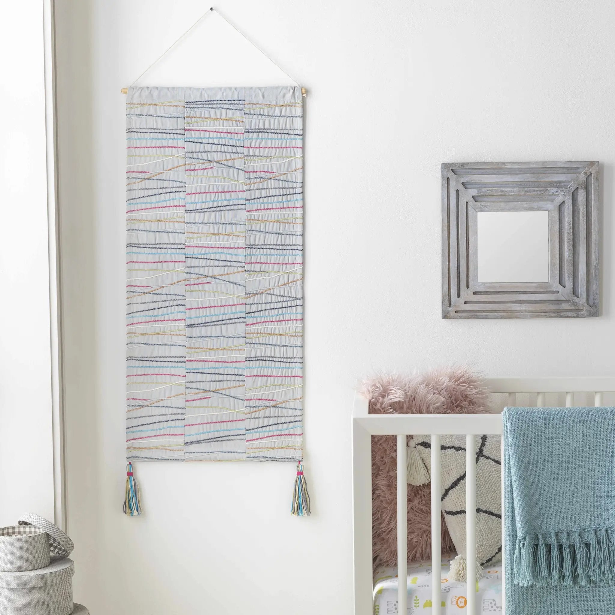 Verden Striped Multicolor Wall Hanging - Clearance by Boutique Rugs