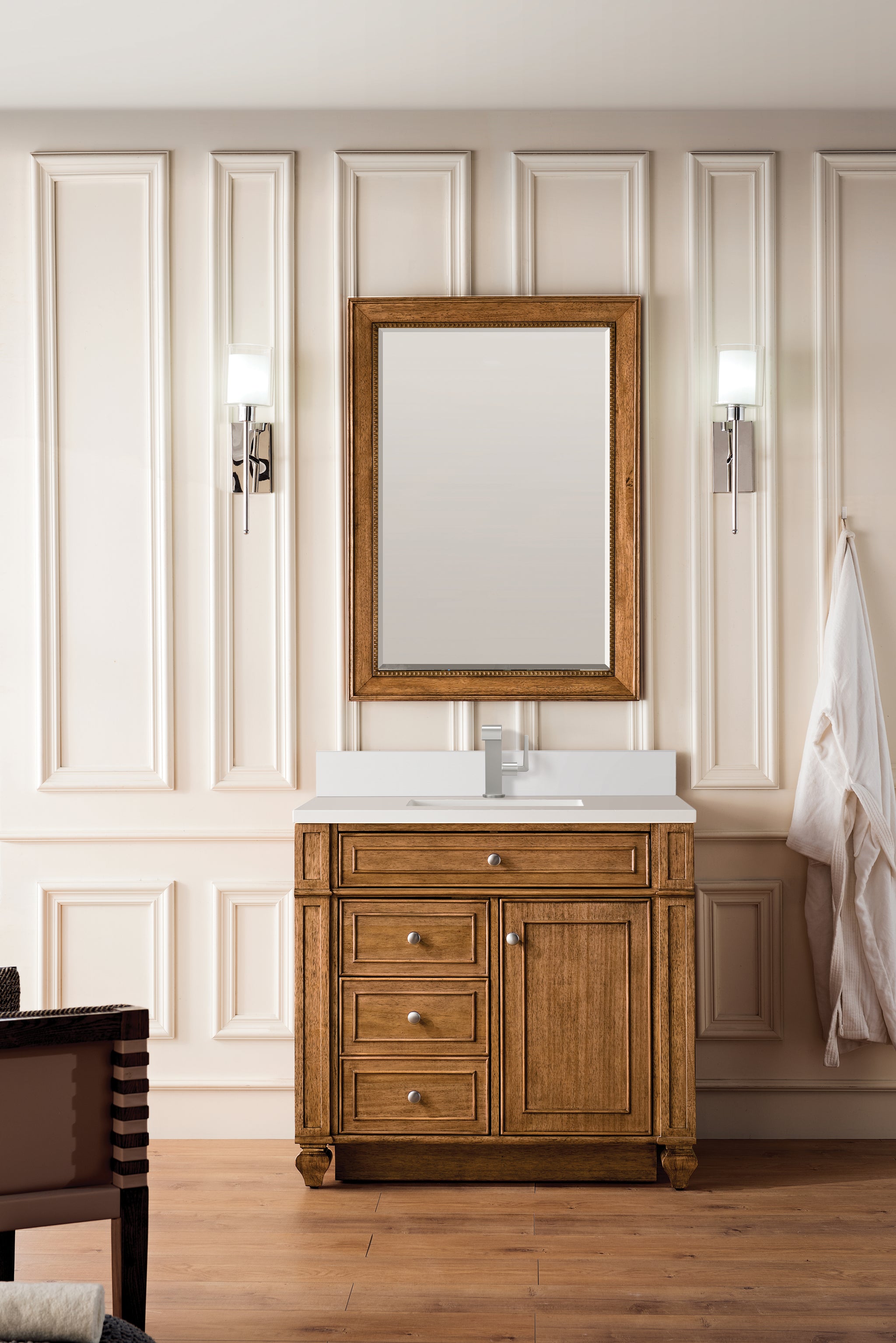 James Martin Bristol 36" Single Bathroom Vanity, Saddle Brown, view 25