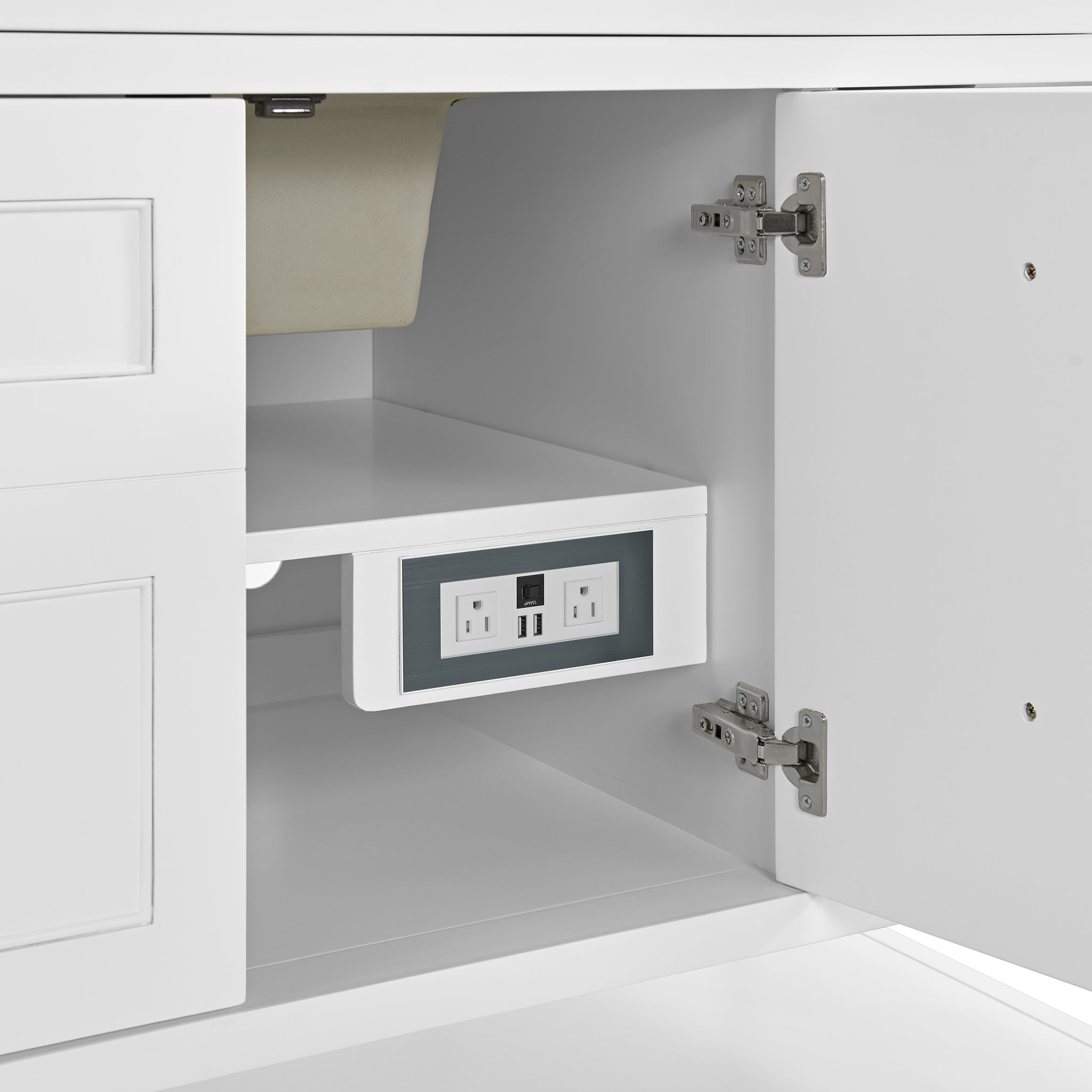 James Martin Breckenridge 60" Single Bathroom Vanity, Bright White, view 24