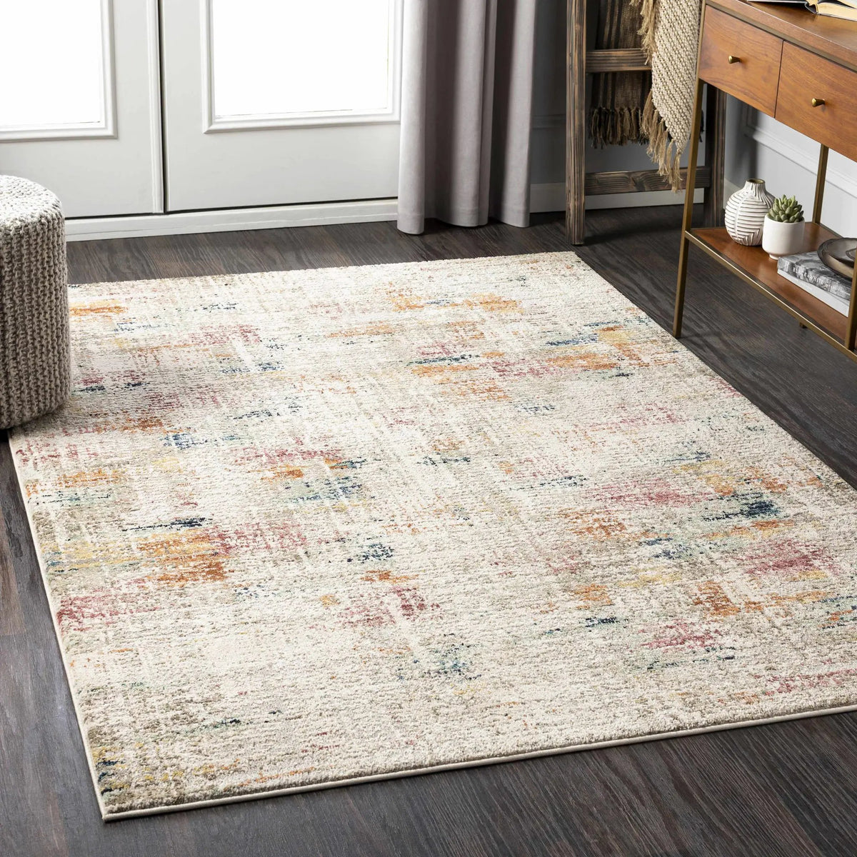 Eversley Area Rug, installed in a room