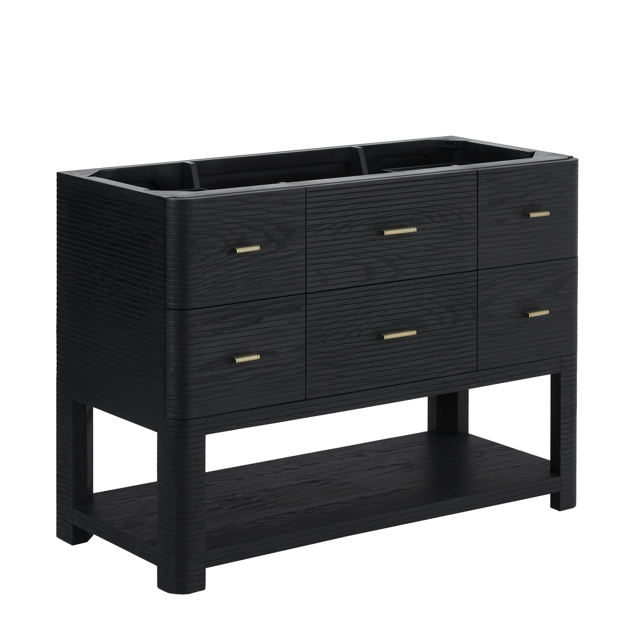 James Martin Lucian 48" Single Bathroom Vanity, Carbon Oak, view 12