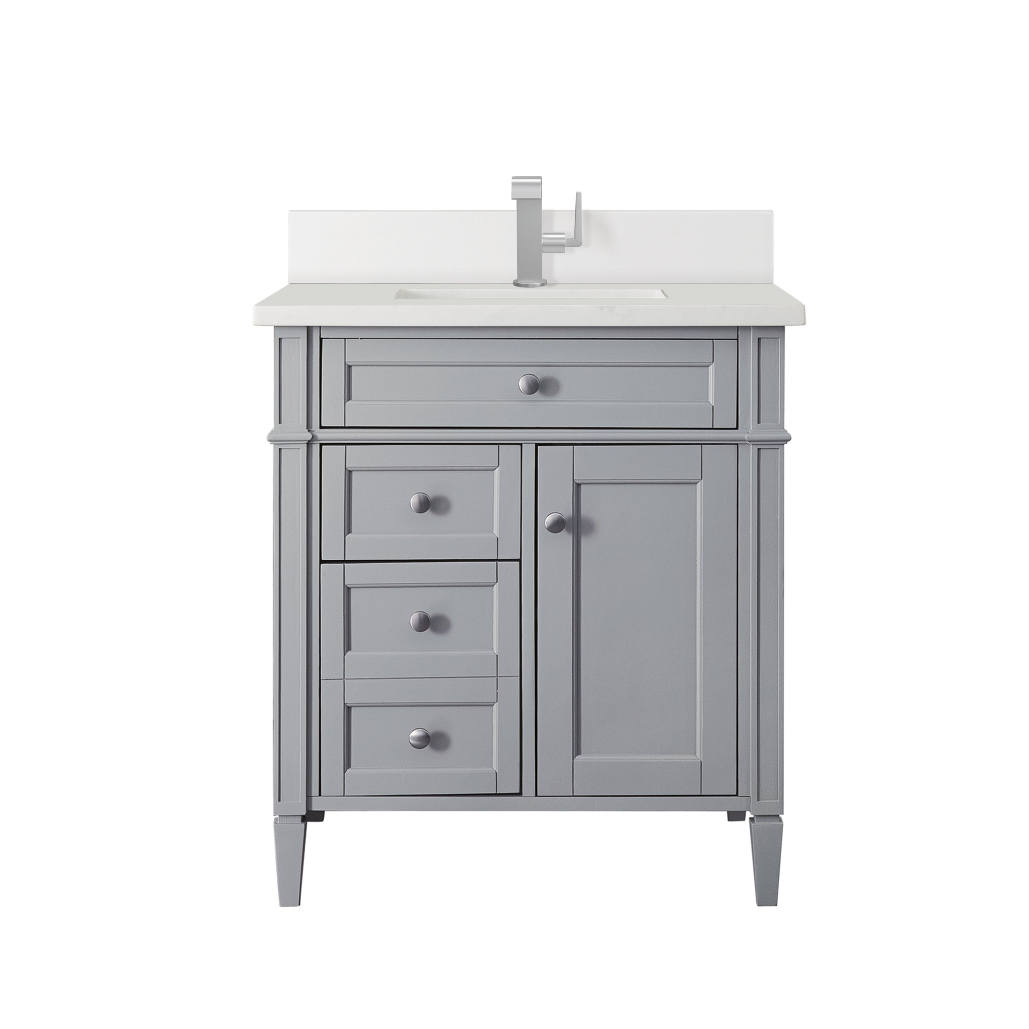 James Martin Brittany 30" Single Bathroom Vanity, Urban Gray, view 25