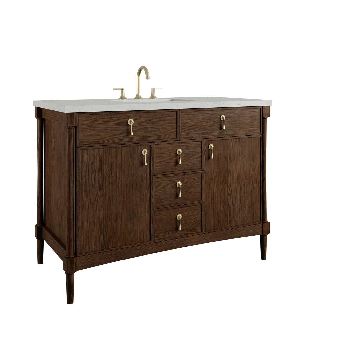 James Martin Kinnsden 48" Single Bathroom Vanity, Sable Oak, view 34
