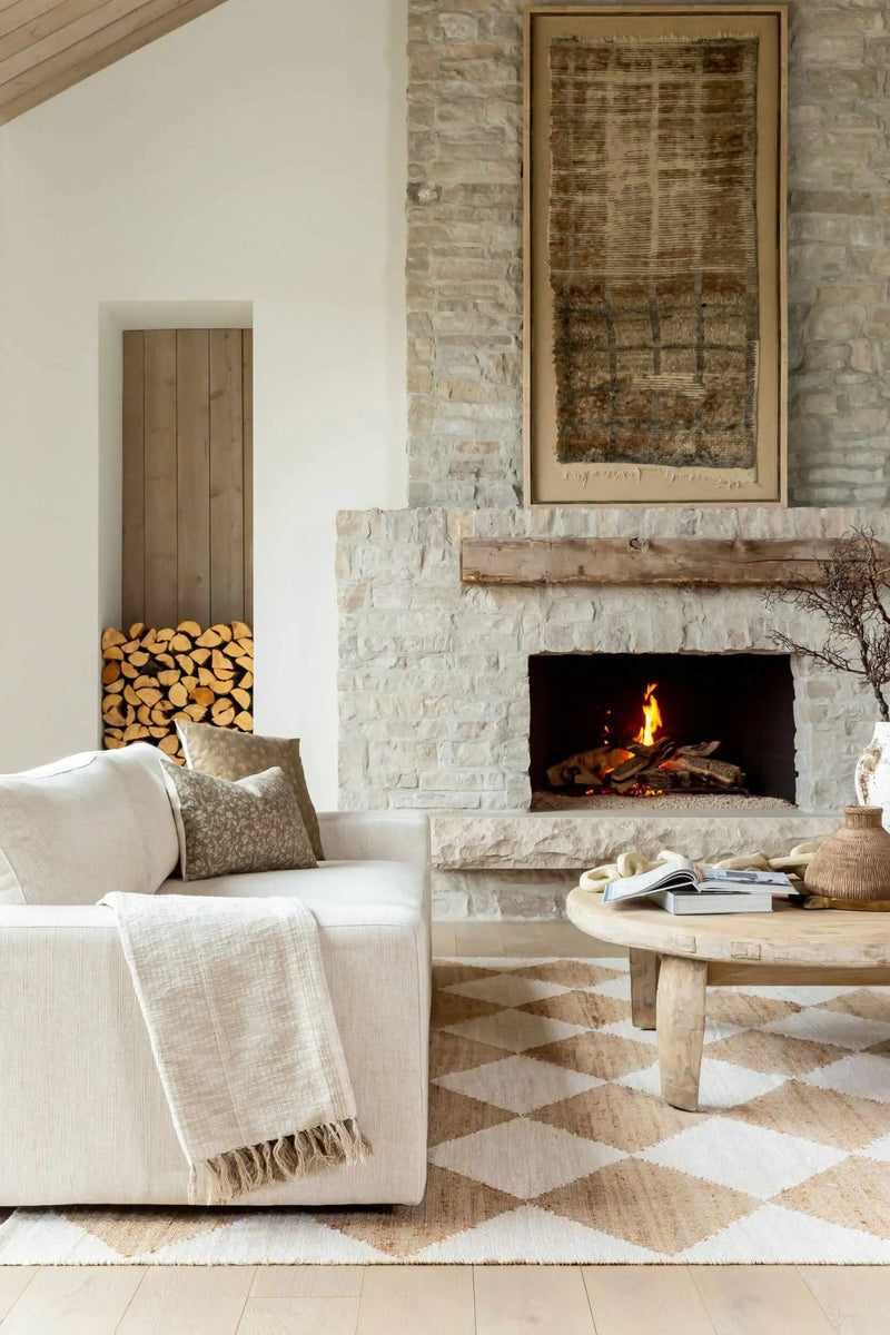 Andrin Beige Area Rug by Boutique Rugs