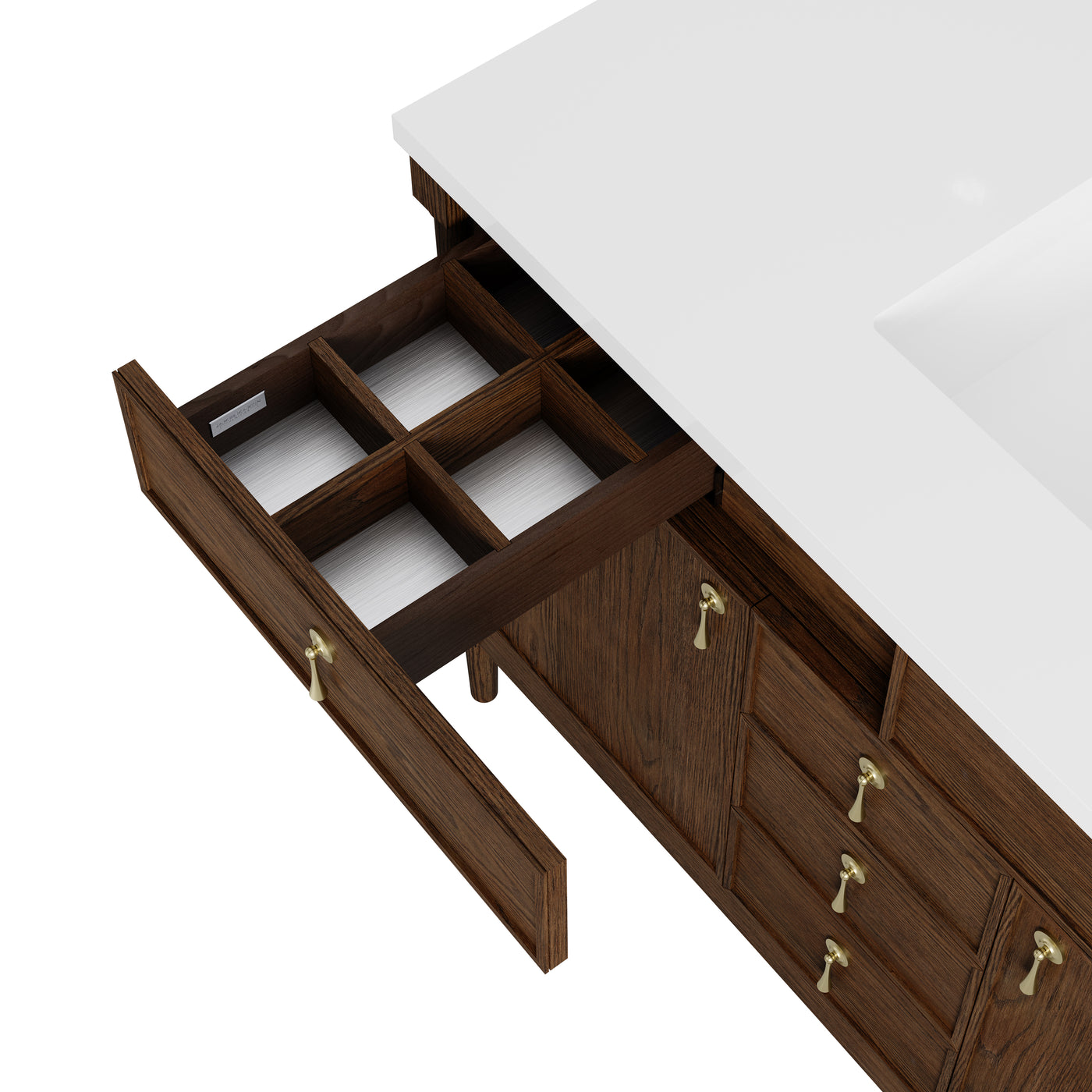 James Martin Kinnsden 48" Single Bathroom Vanity, Sable Oak, view 28