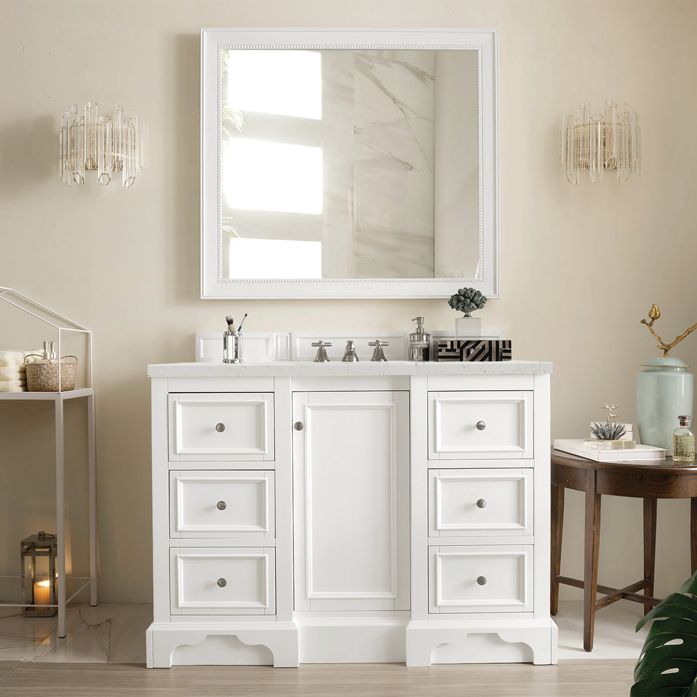 James Martin De Soto 48" Single Bathroom Vanity, Bright White, view 23