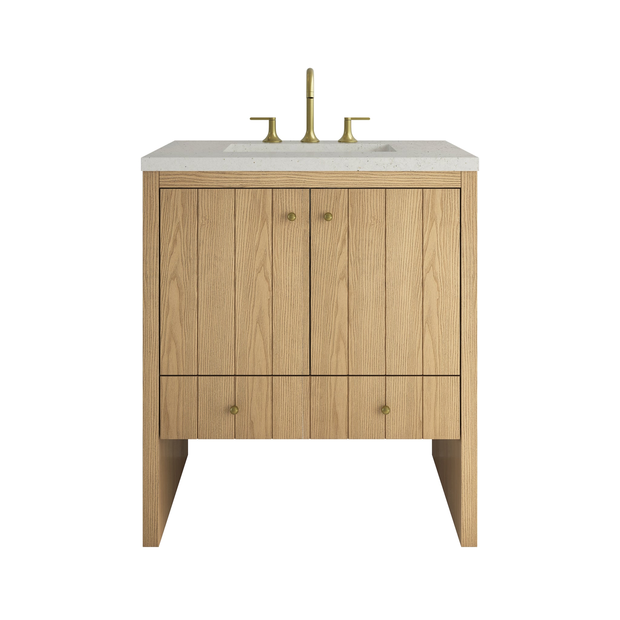 James Martin Hudson 30" Single Bathroom Vanity, Light Natural Oak, view 24