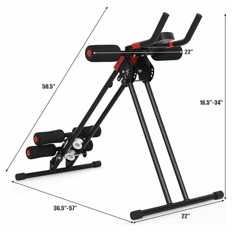 Abdominal Workout Equipment with LCD Monitor for Home Gym by DirectDeals