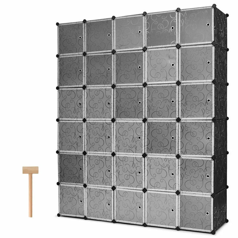 DIY 30 Cube Portable Closet Clothes Wardrobe Cabinet by DirectDeals