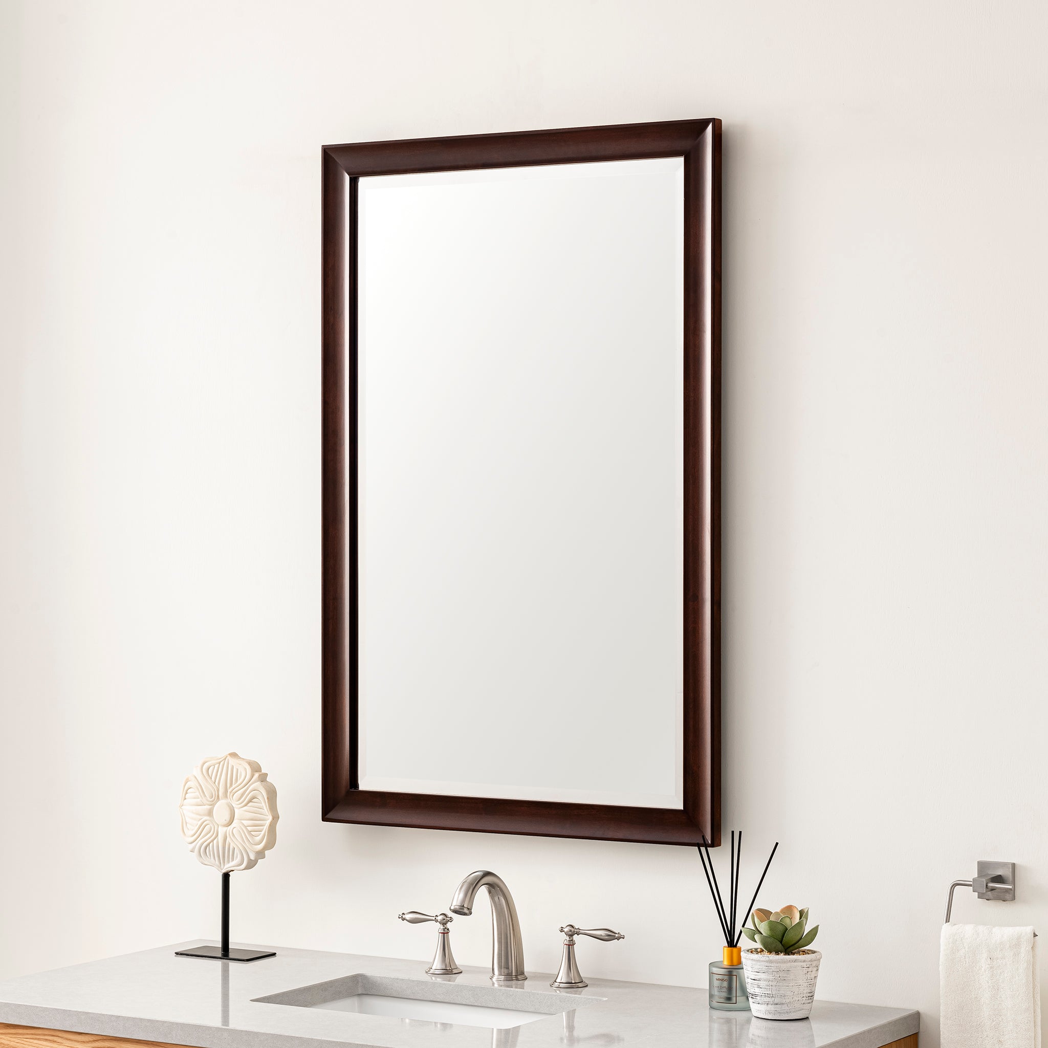 James Martin Glenbrooke 26" Mirror, Burnished Mahogany, view 4