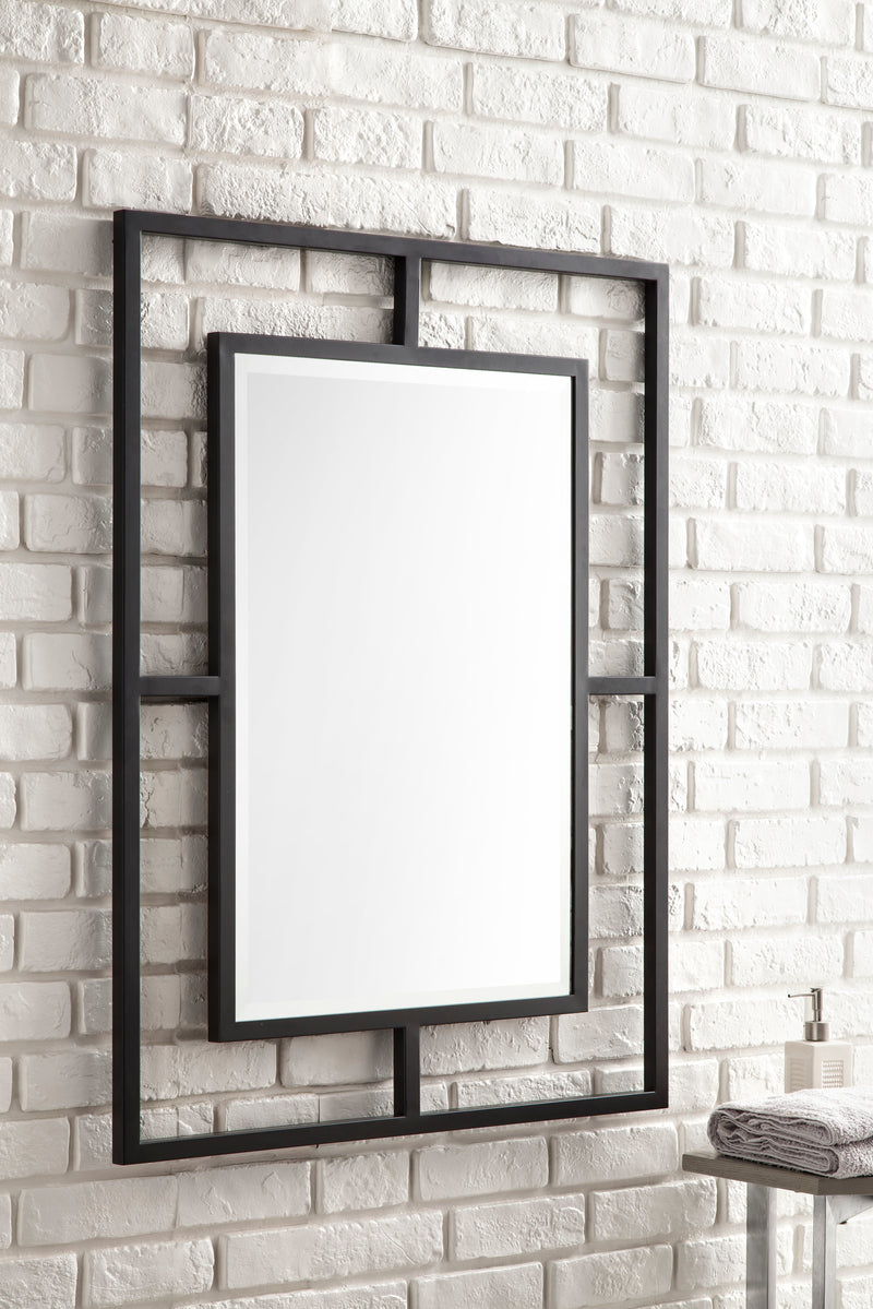 James Martin Boston 30" Mirror, Matte Black, view 3