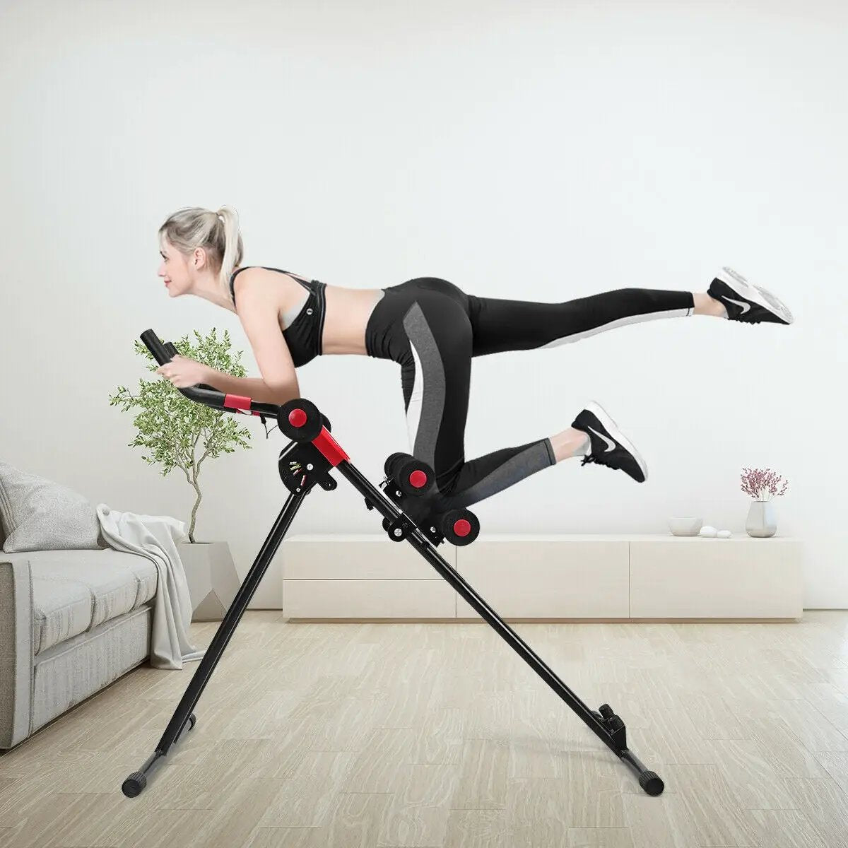 Abdominal Workout Equipment with LCD Monitor for Home Gym by DirectDeals