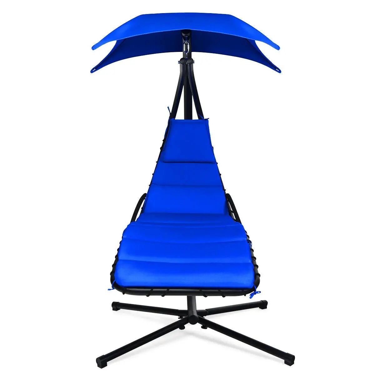 Hanging Stand Chaise Lounger Swing Chair with Pillow by DirectDeals