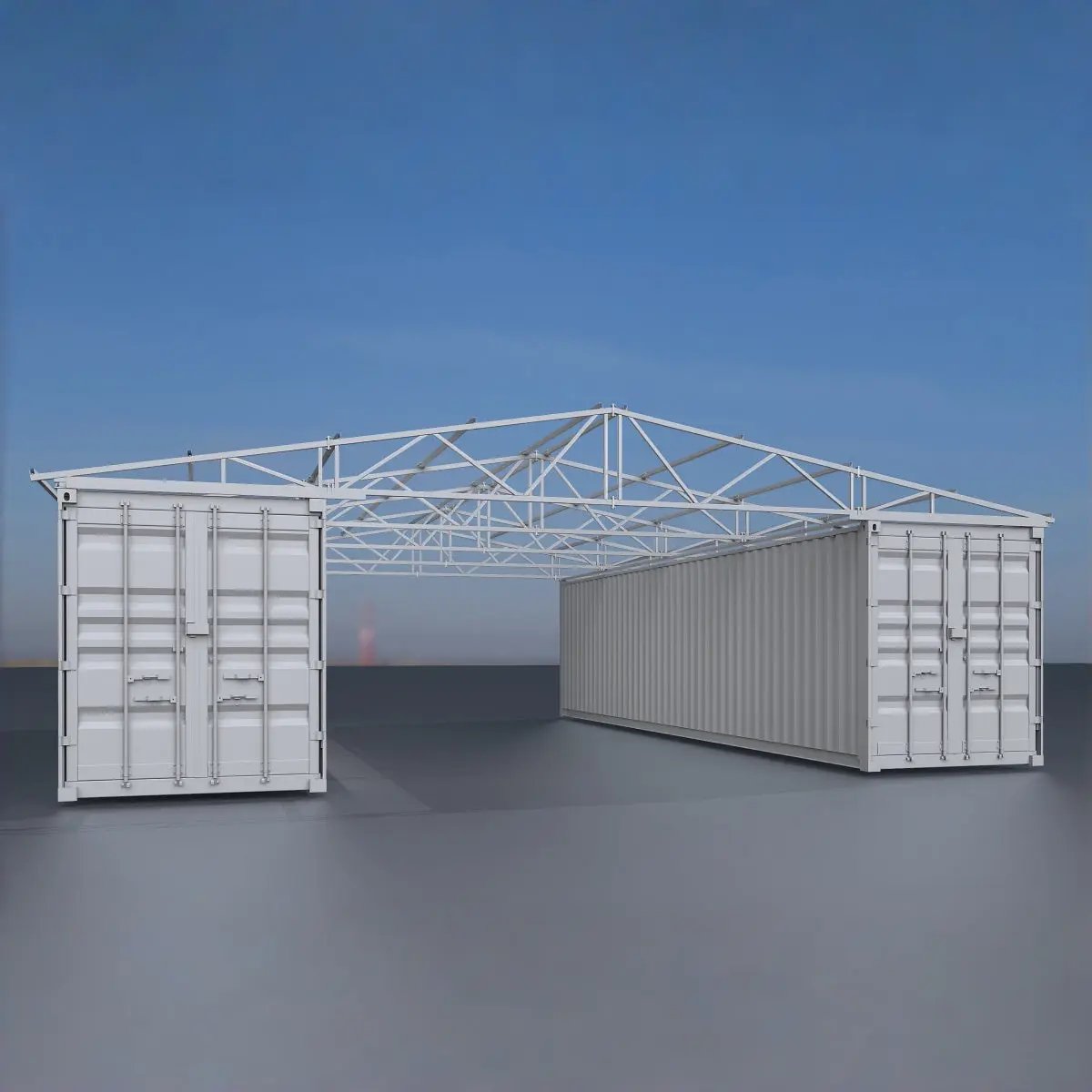 W36'xL40'xH4' Steel Shipping Container Roof Kit by Chery Industrial