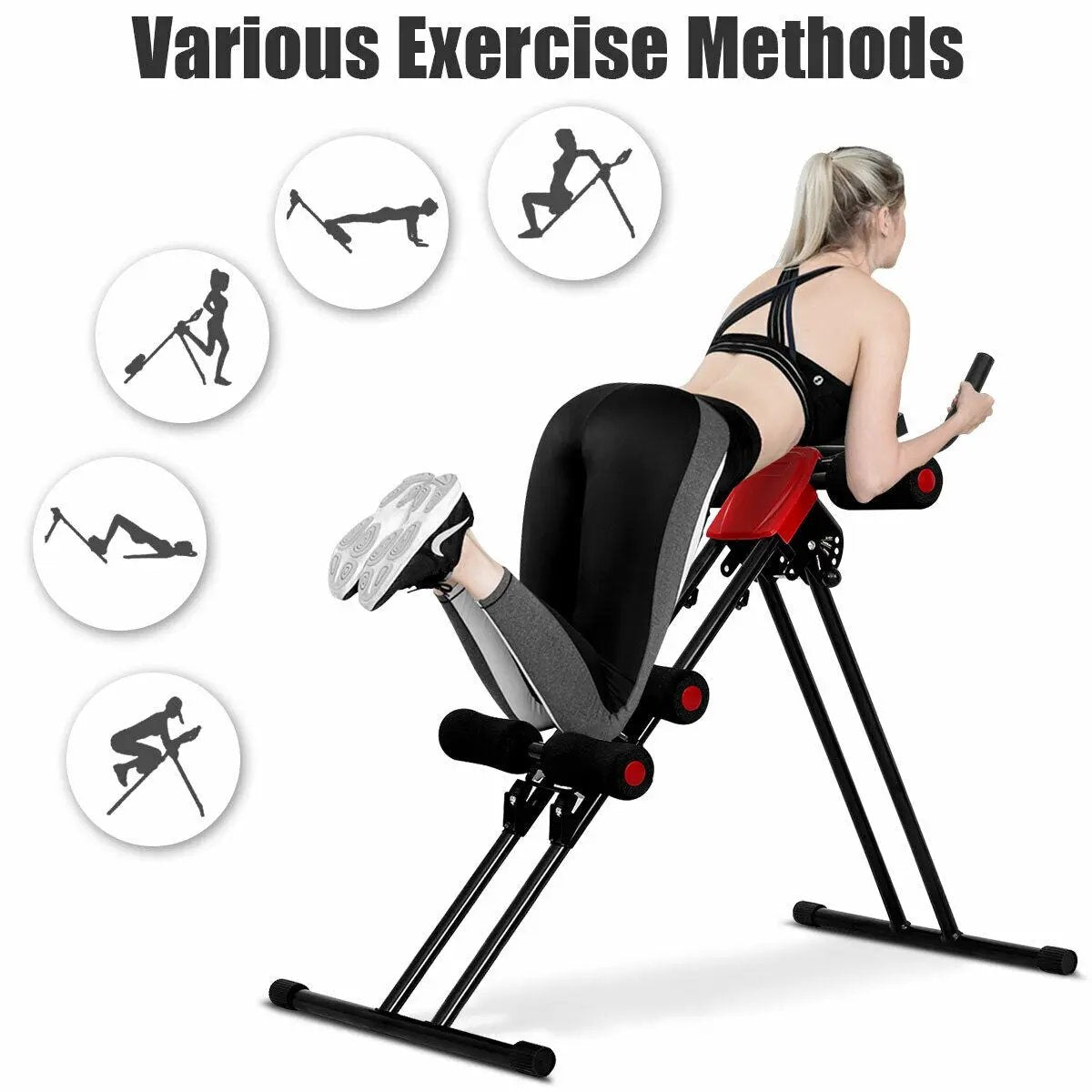 Abdominal Workout Equipment with LCD Monitor for Home Gym by DirectDeals