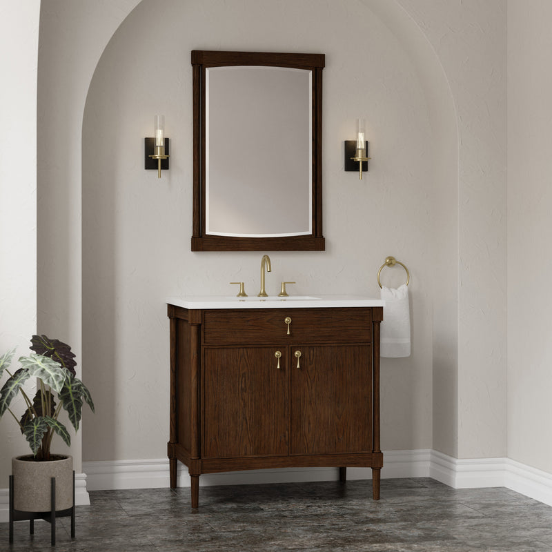 James Martin Kinnsden 26" Mirror, Sable Oak, view 3