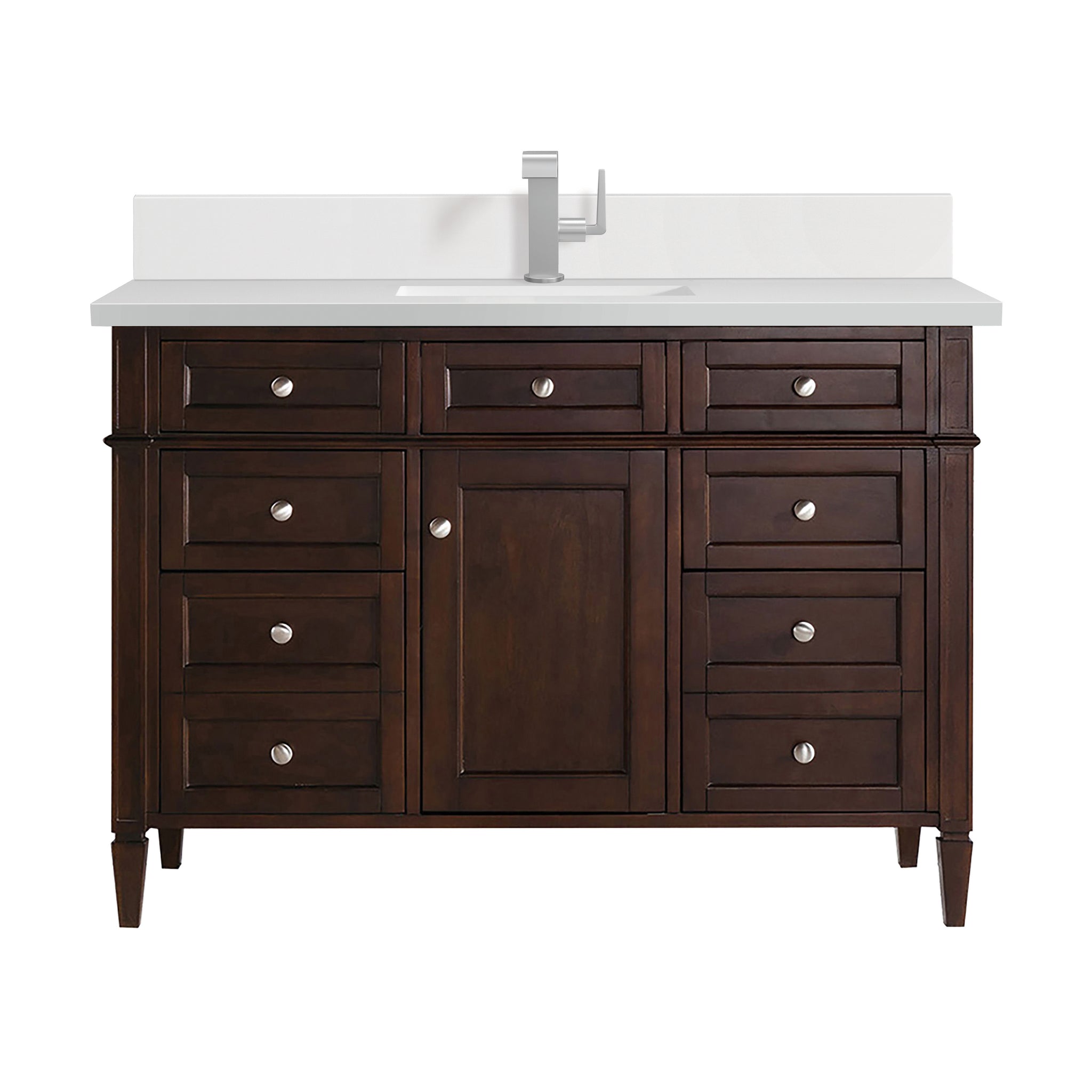 James Martin Brittany 48" Single Bathroom Vanity, Burnished Mahogany, view 40