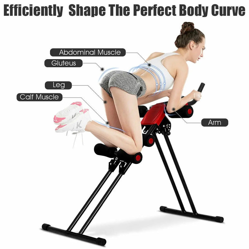 Abdominal Workout Equipment with LCD Monitor for Home Gym by DirectDeals