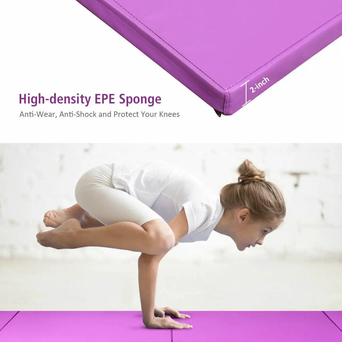 4 Feet x 10 Feet x 2 Inch Folding Gymnastics Tumbling Gym Mat, photo 15 of 24