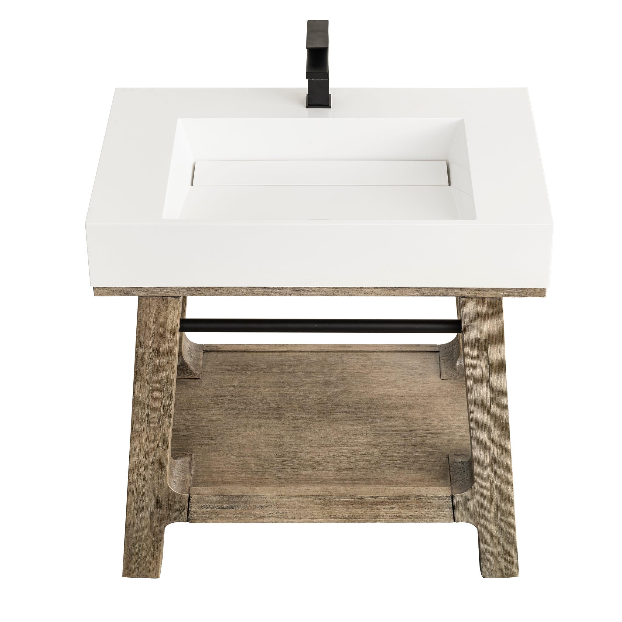 James Martin Auburn 31.5" Console Base, Weathered Timber, view 4