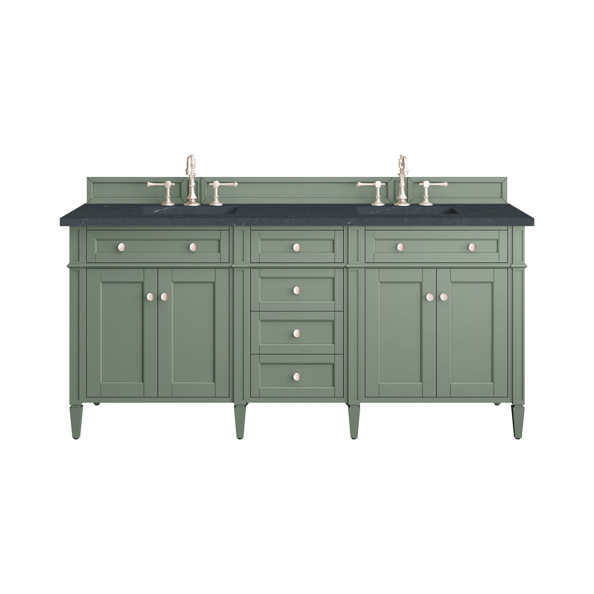 James Martin Brittany 72" Double Bathroom Vanity, Smokey Celadon, view 29