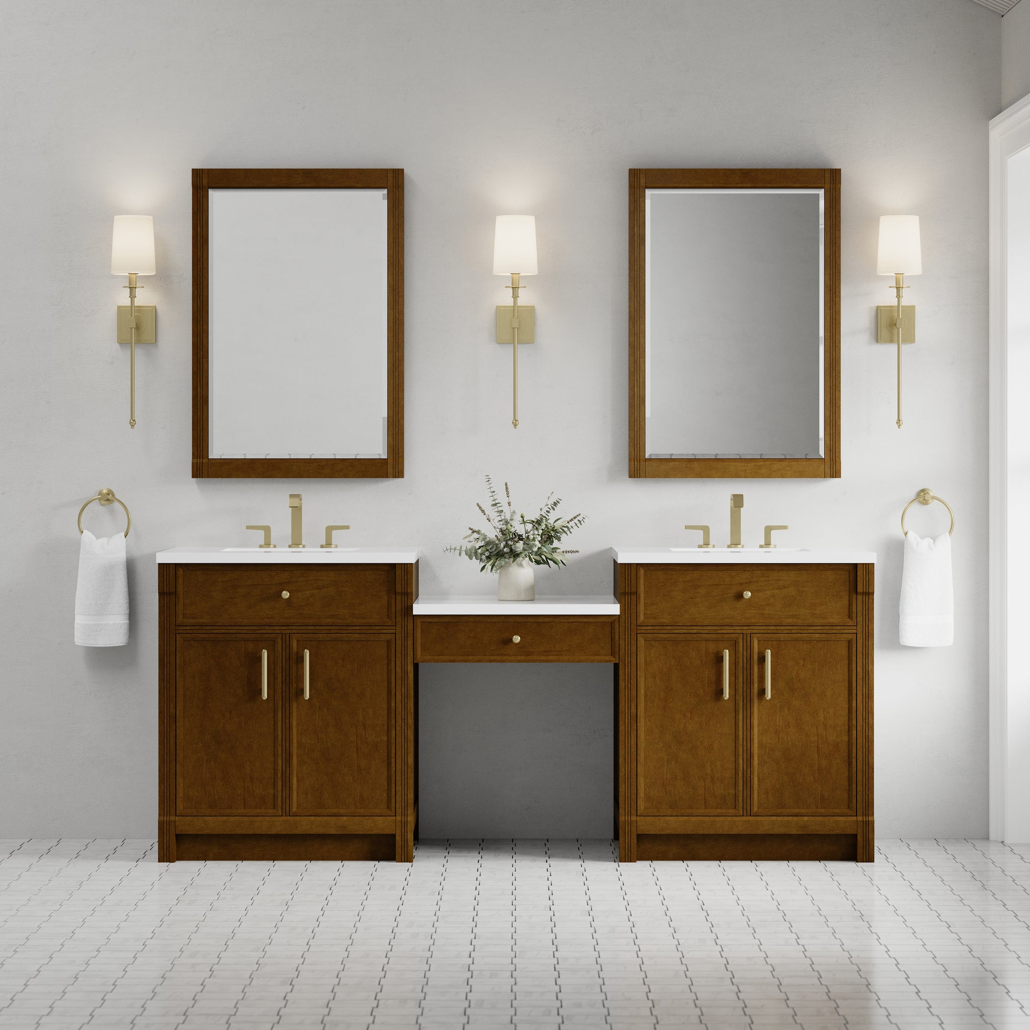James Martin Bellshire 84" Double Bathroom Vanity, Honey Oak, view 21