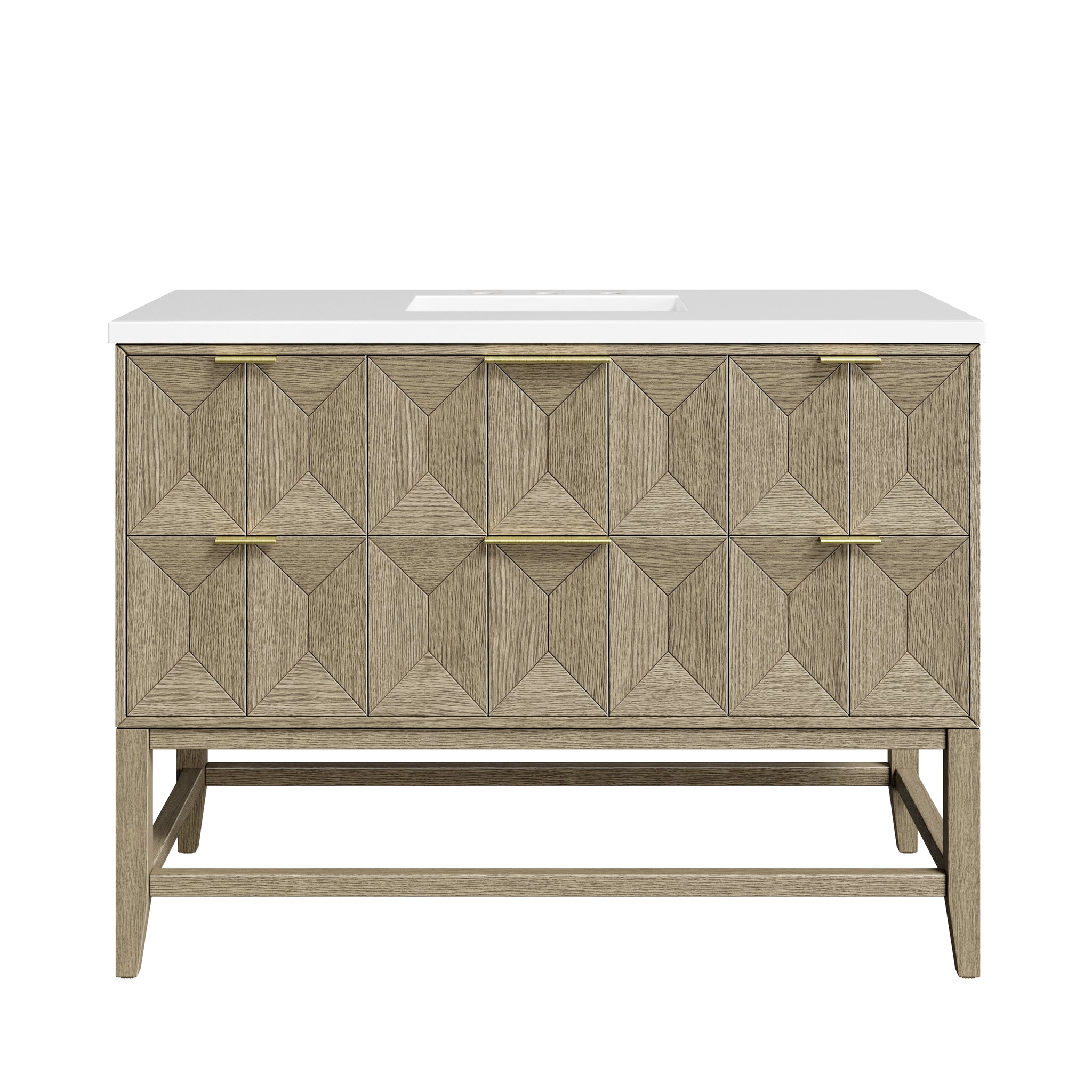 James Martin Emmeline 48" Single Bathroom Vanity, Pebble Oak, view 34