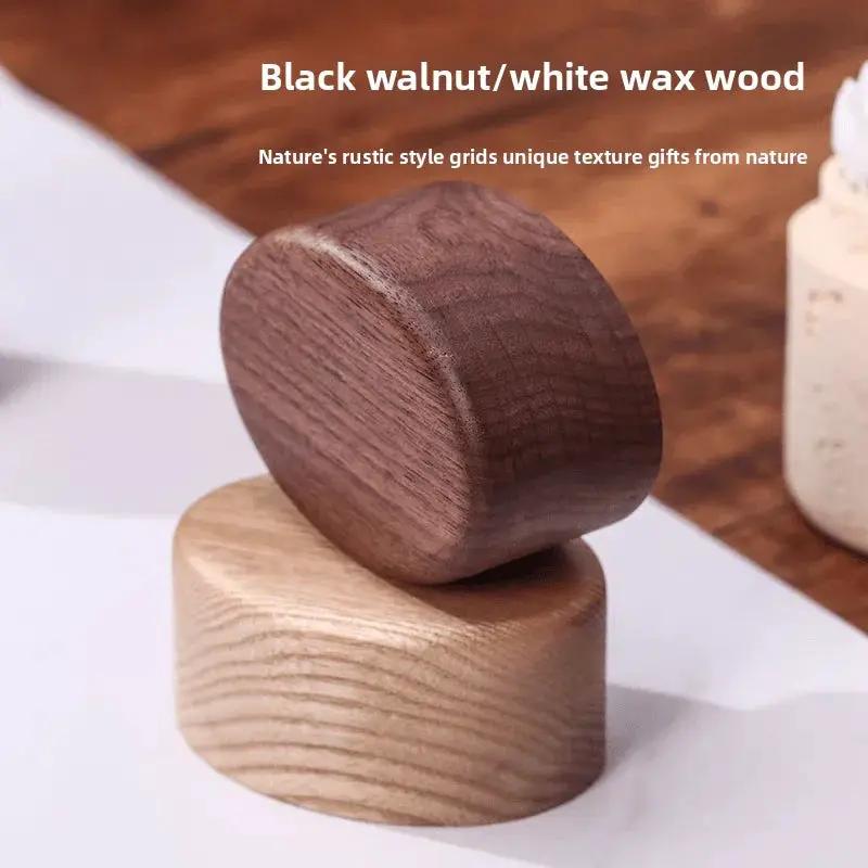 Wabi-Sabi Style Resin Toothpick and Swab Holder with Wooden Lid – Natural Look, Rustic Design, Perfect for Home Decor in Living Room, Dining Room, or Hotel – Ideal Gift for Christmas, Valentine'S Day, or Father'S Day, Too by House Of Avana
