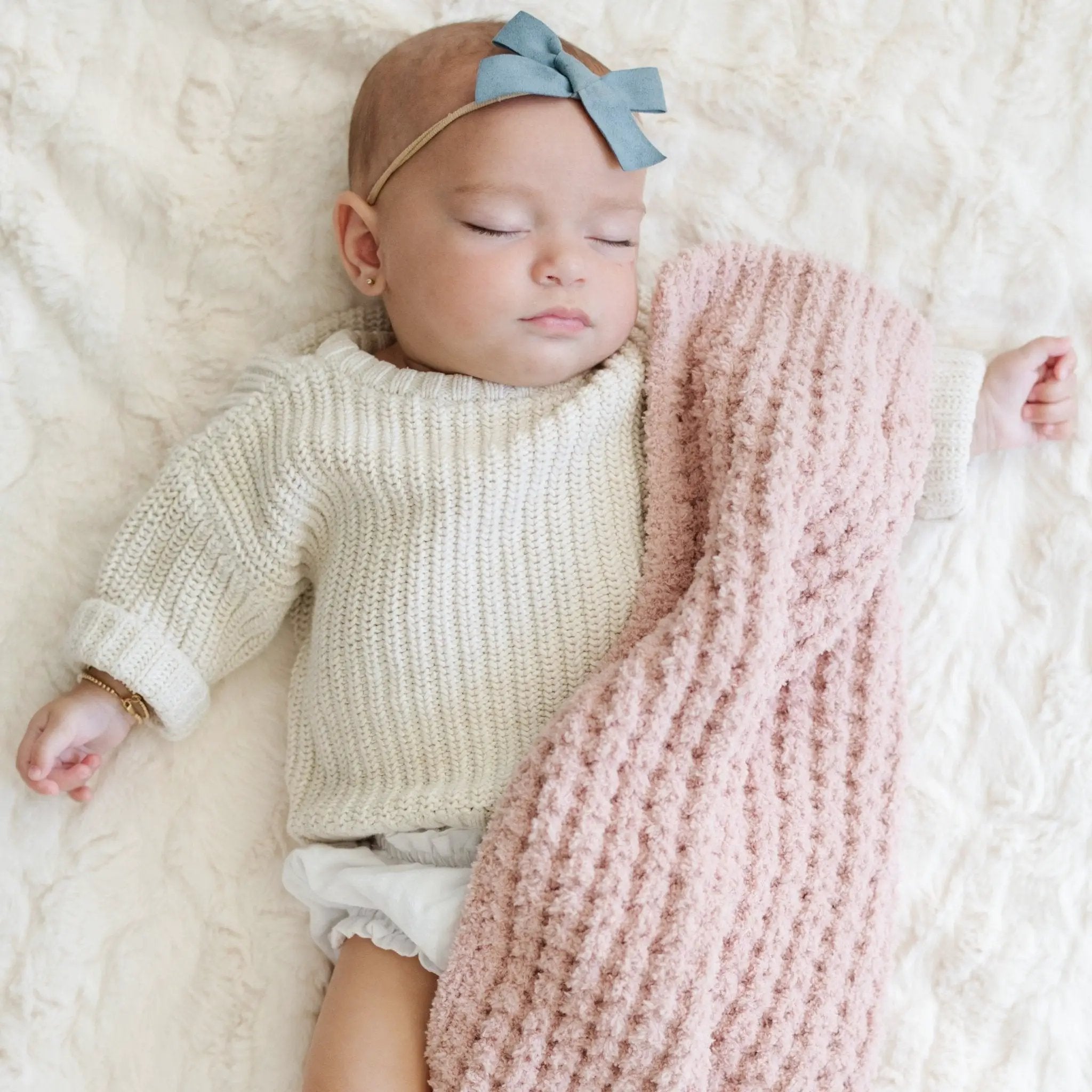 Waffle Knit Mini Blankets by HouseOfZazla