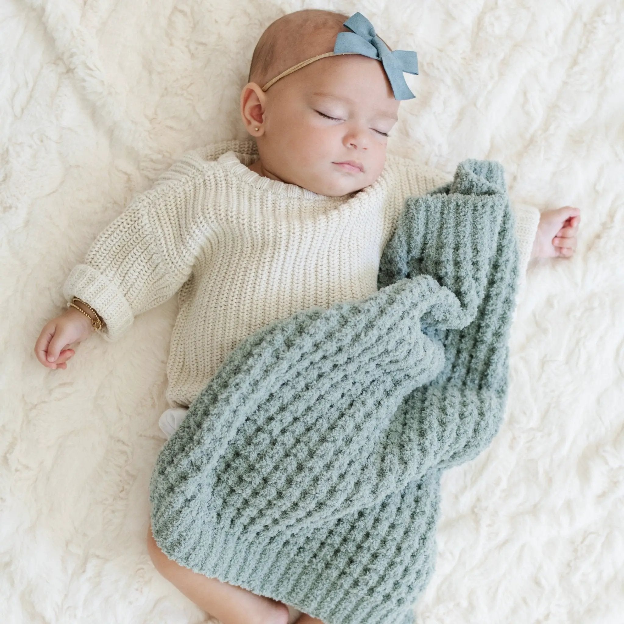 Waffle Knit Mini Blankets by HouseOfZazla