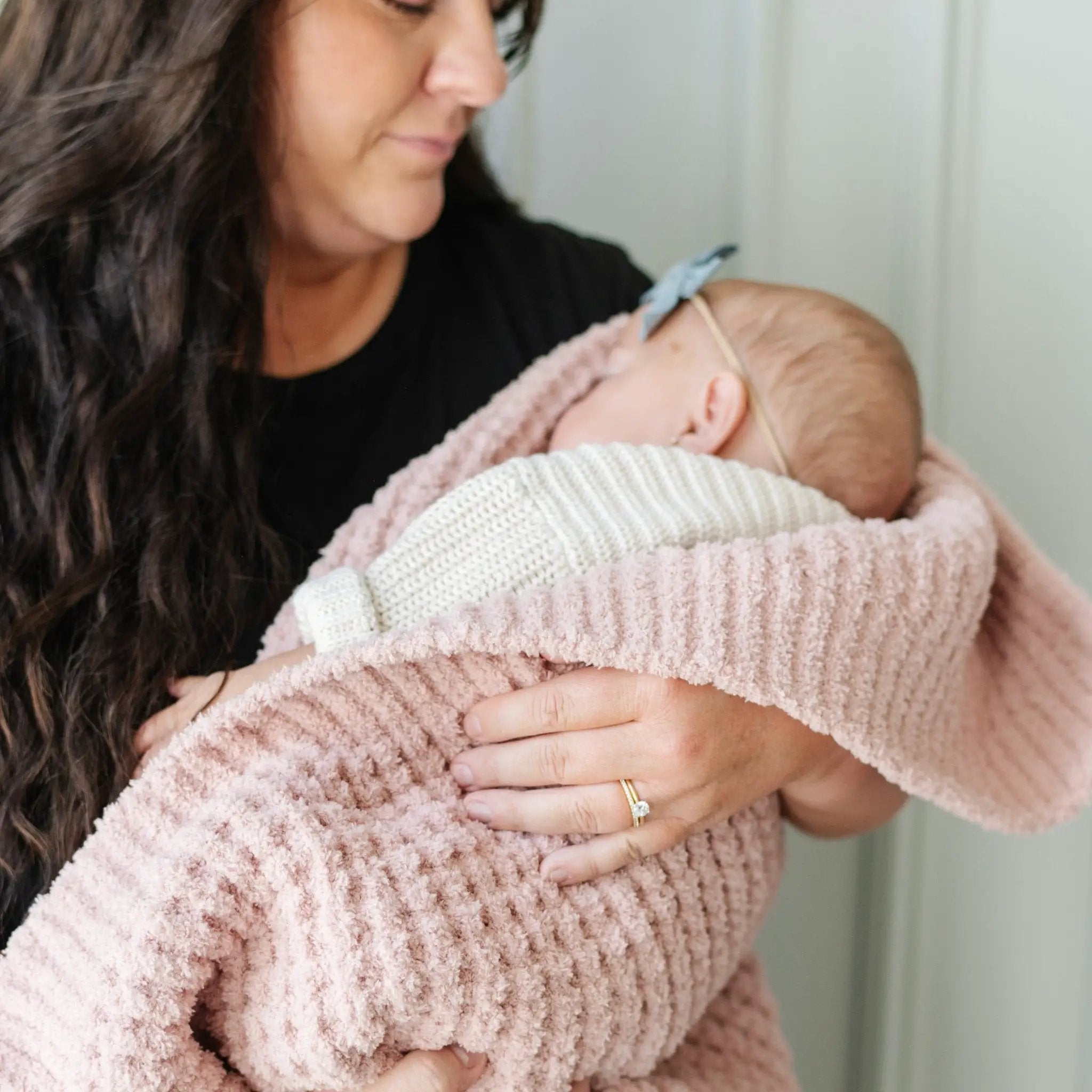 WAFFLE KNIT RECEIVING BLANKETS by HouseOfZazla