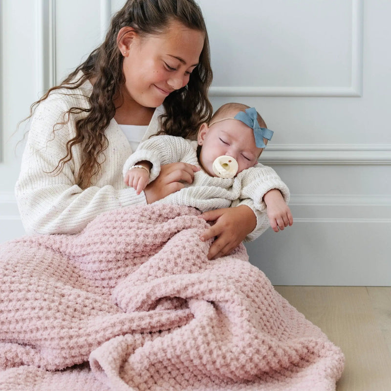 WAFFLE KNIT RECEIVING BLANKETS by HouseOfZazla
