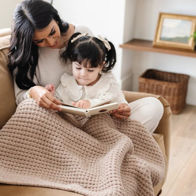 WAFFLE KNIT RECEIVING BLANKETS by HouseOfZazla
