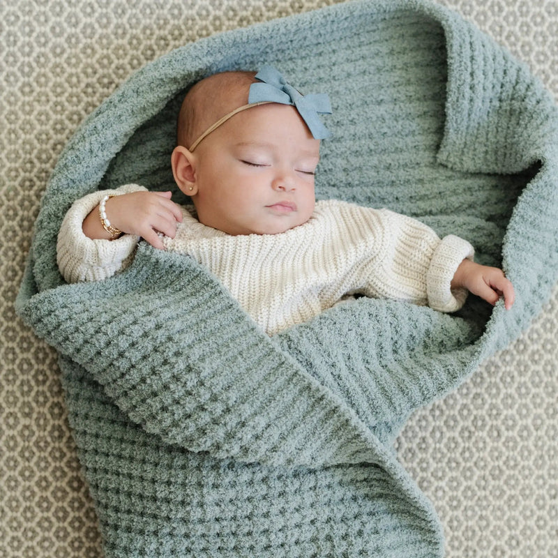 WAFFLE KNIT RECEIVING BLANKETS by HouseOfZazla