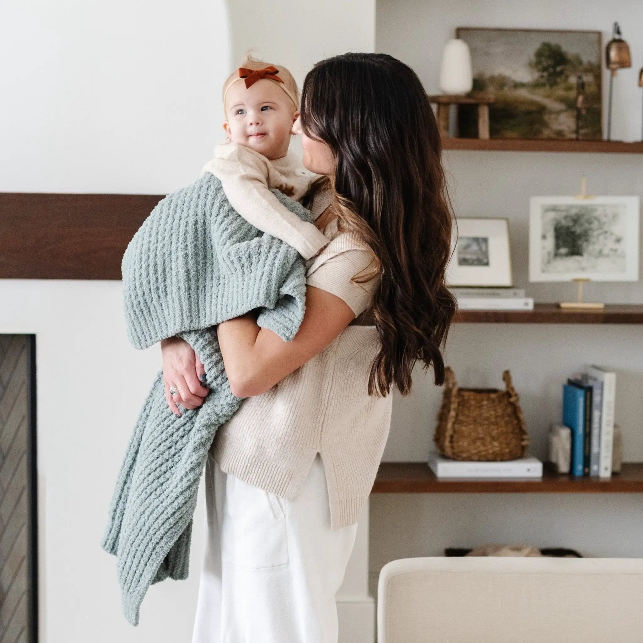 WAFFLE KNIT RECEIVING BLANKETS by HouseOfZazla