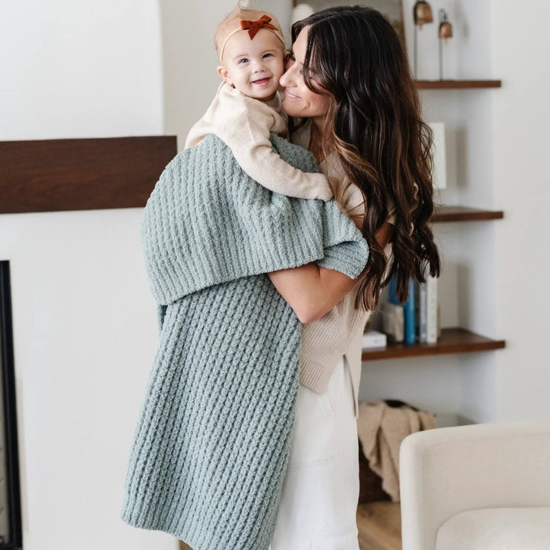 WAFFLE KNIT RECEIVING BLANKETS by HouseOfZazla
