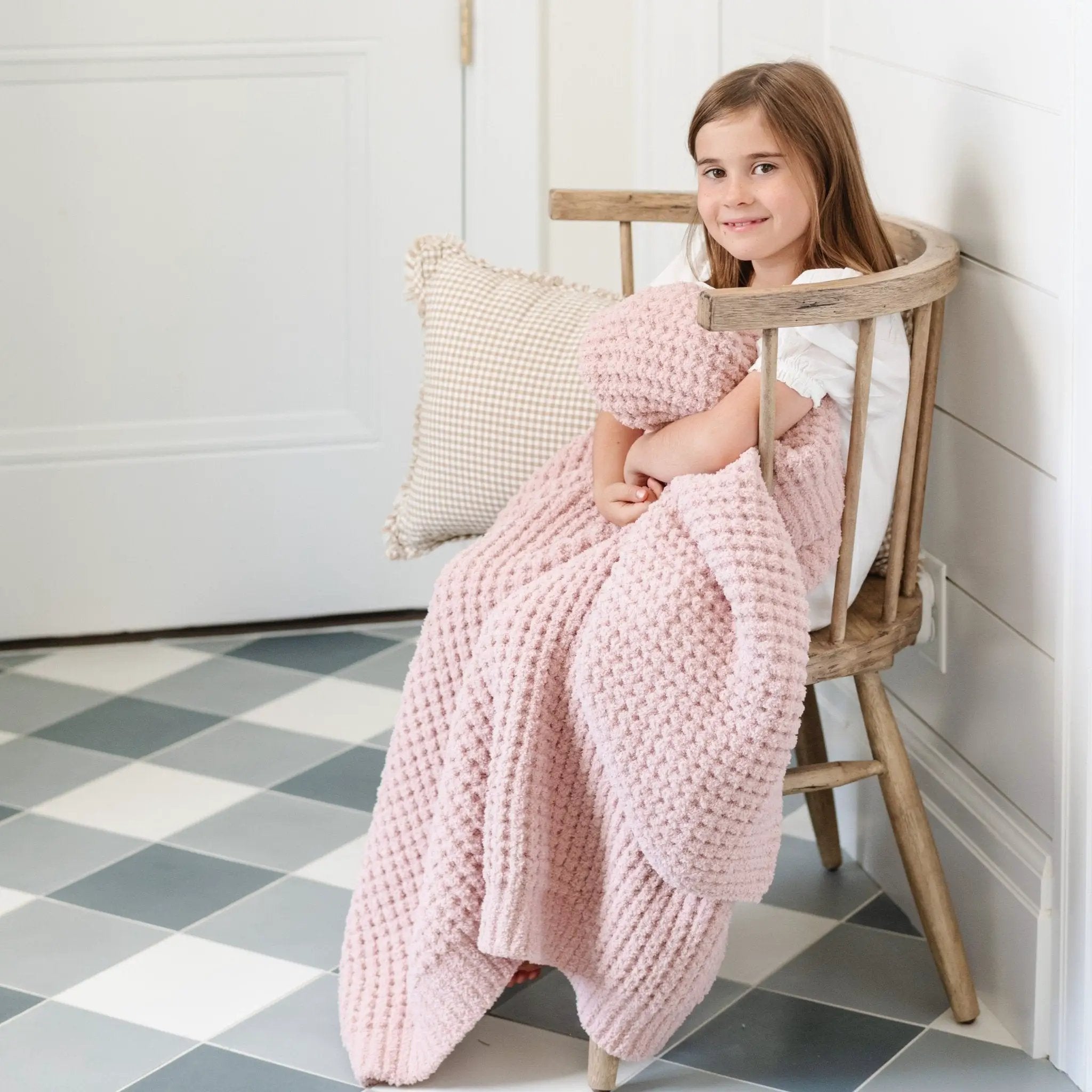 WAFFLE KNIT TODDLER BLANKETS by HouseOfZazla