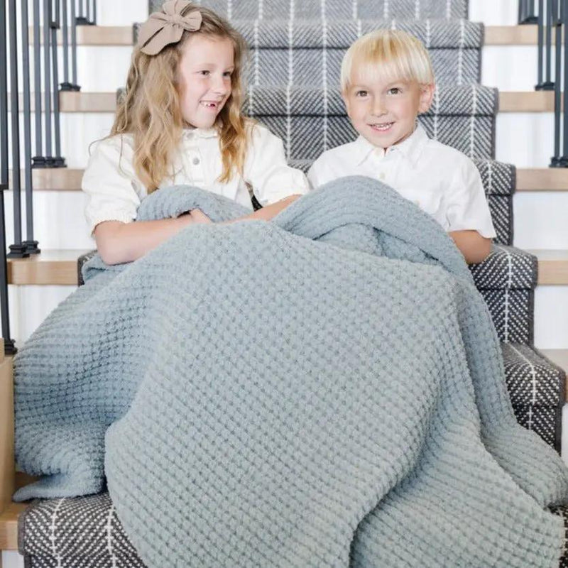 WAFFLE KNIT TODDLER BLANKETS by HouseOfZazla